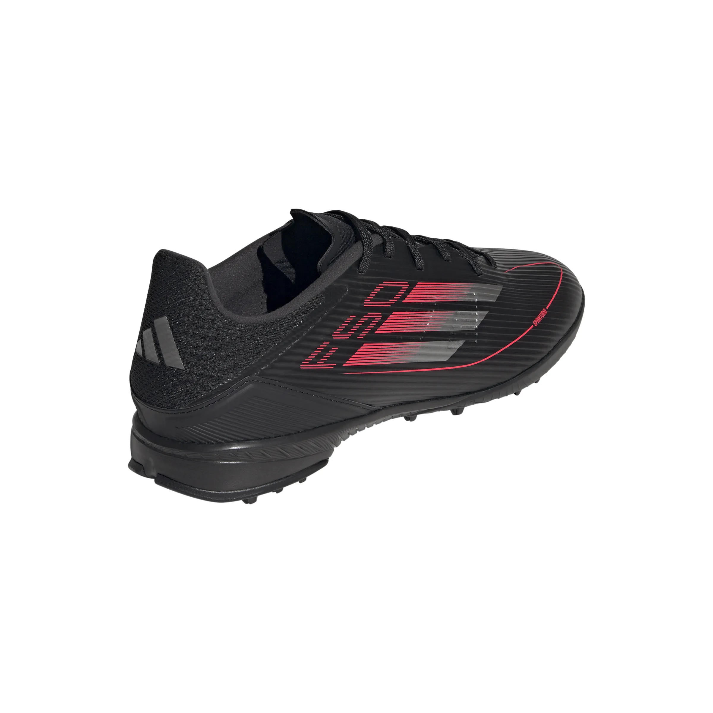 adidas F50 League TF Hallenschuhe - Kernschwarz/Eisenmetallic/Leuchtendes Rot