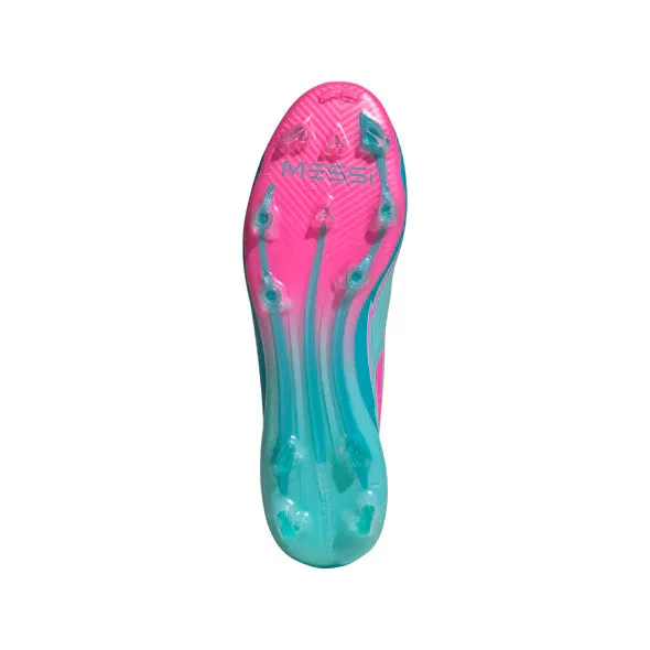 adidas F50 Messi Elite FG Hartplatz - Blitz Aqua/Klarrosa/Klartürkis