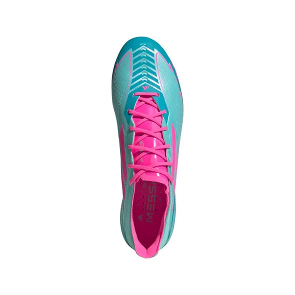adidas F50 Messi Elite FG Hartplatz - Blitz Aqua/Klarrosa/Klartürkis