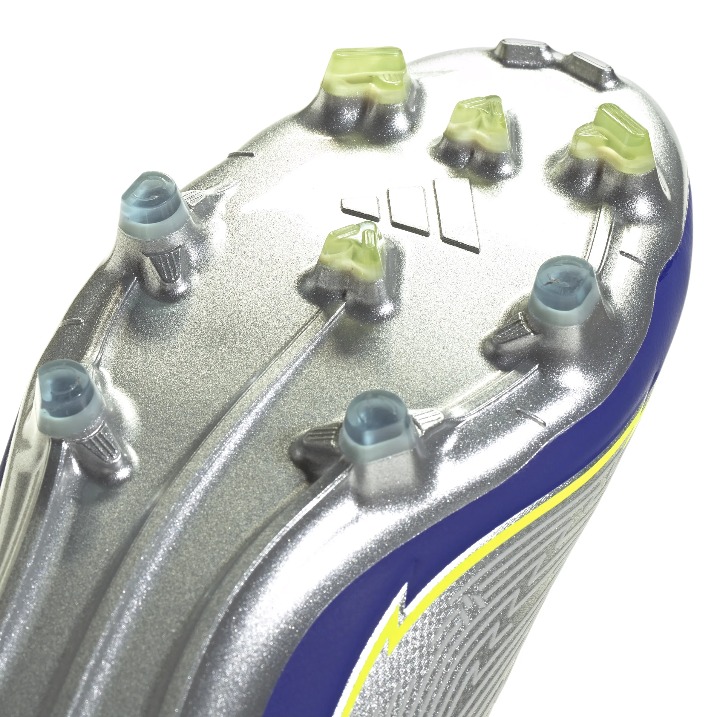 adidas F50 Messi Elite FG Hartplatz - Silber / Blau / Neon