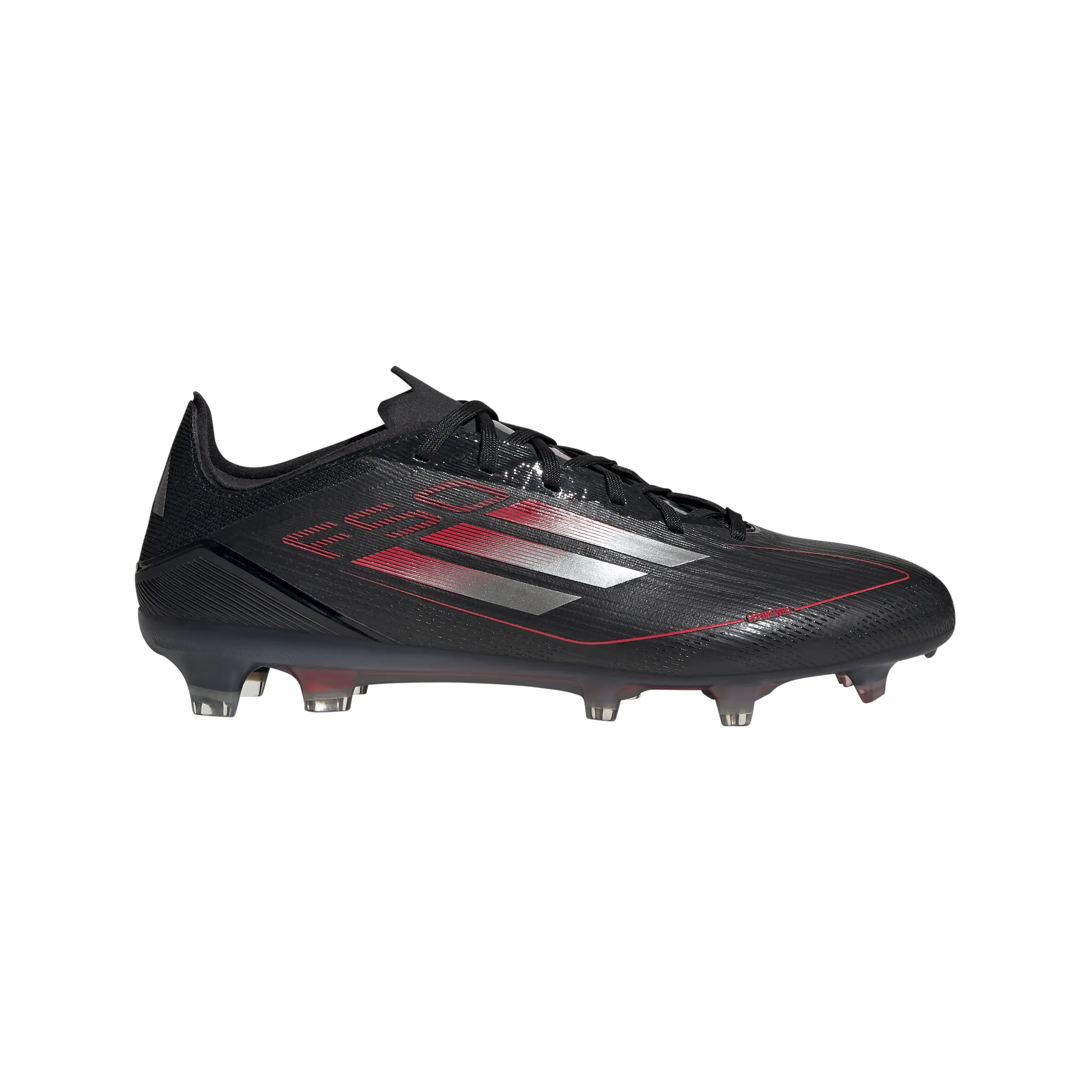 adidas F50 Pro FG Hartplatz - Kernschwarz/Eisenmet./Leuchtendes Rot