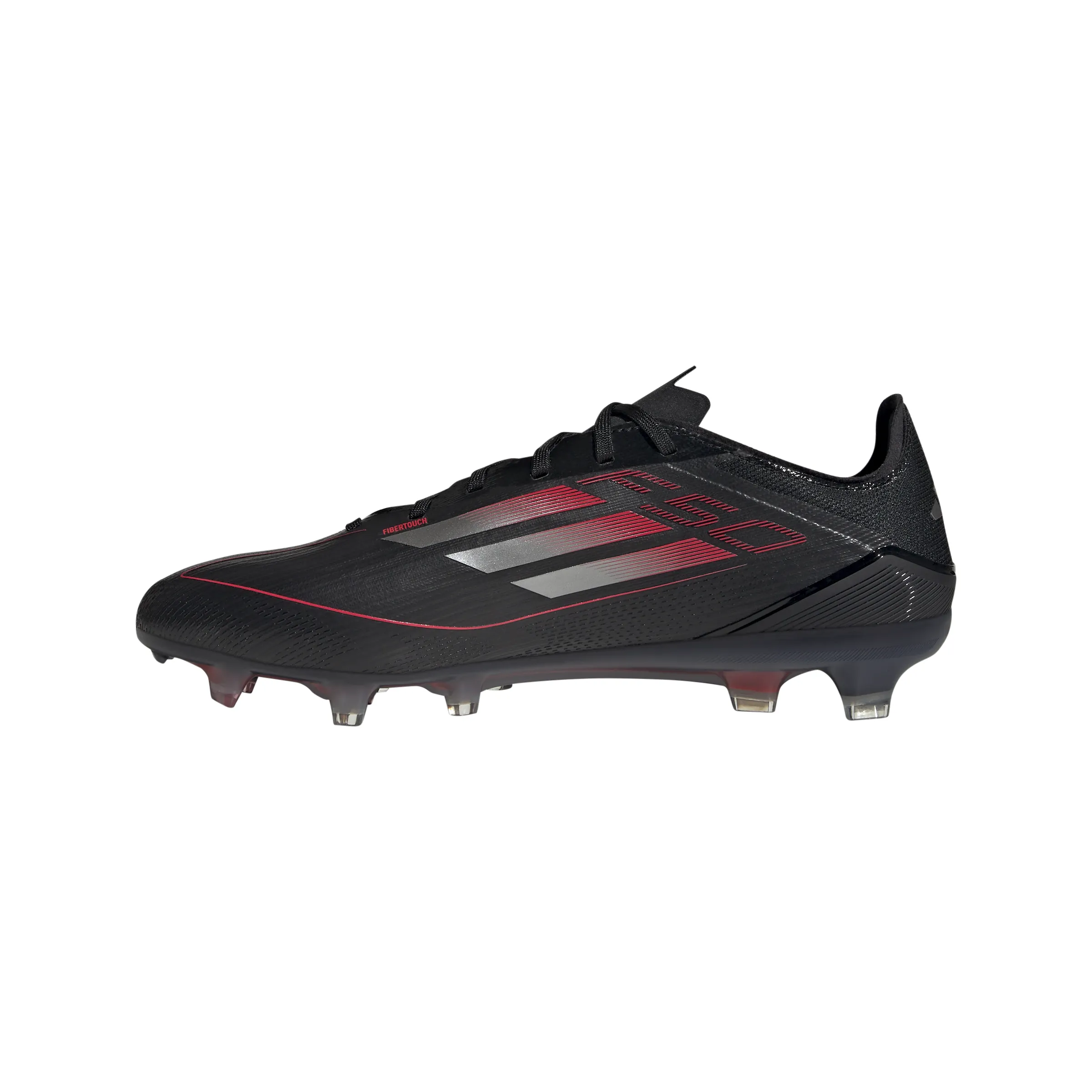 adidas F50 Pro FG Hartplatz - Kernschwarz/Eisenmet./Leuchtendes Rot