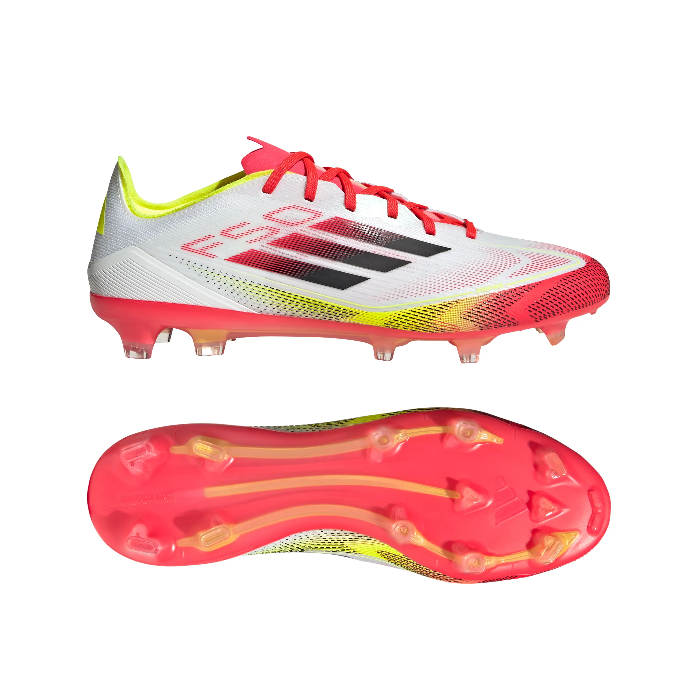 adidas F50 Pro FG Fester Boden - ftwr weiß/Kernschwarz/Sonnengelb