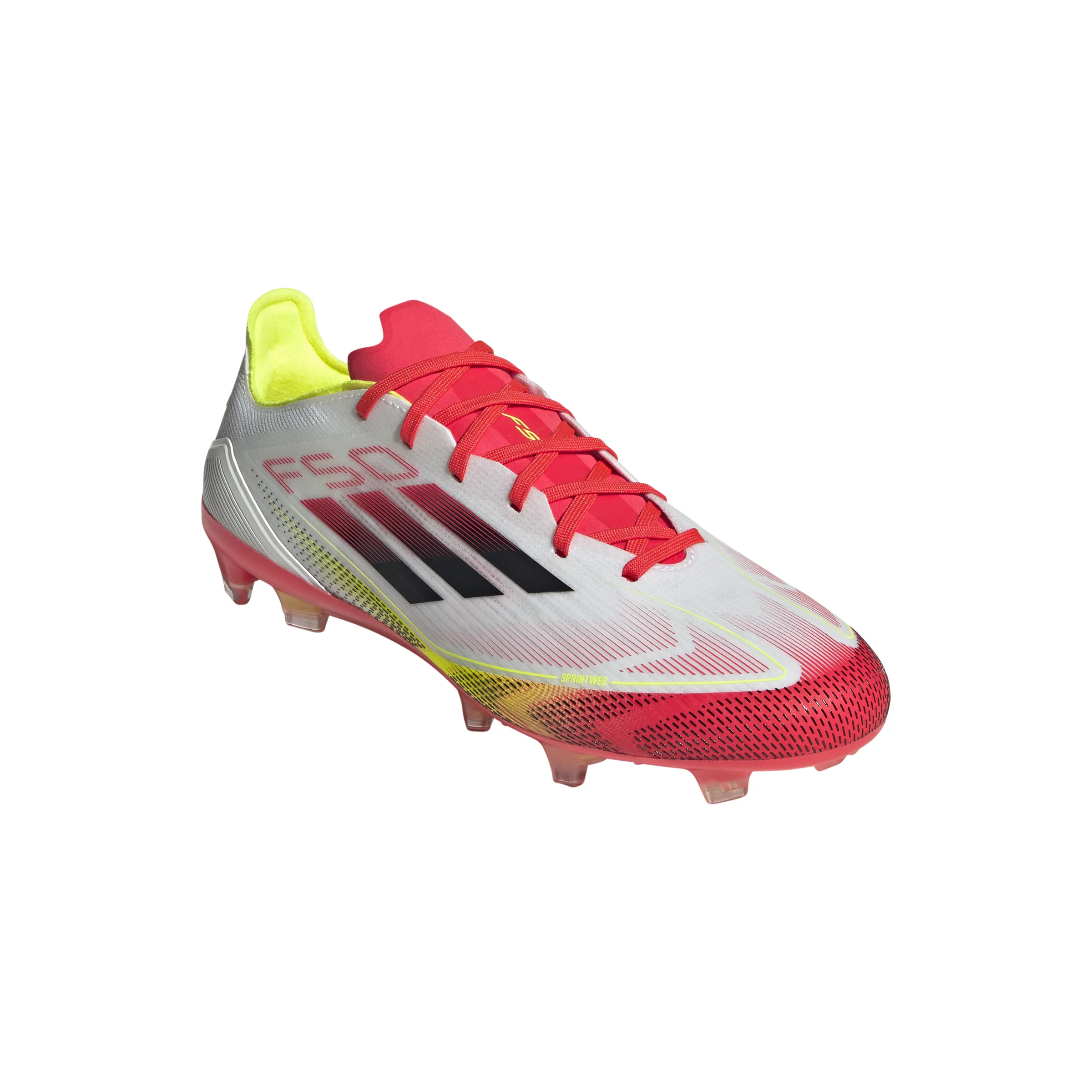 adidas F50 Pro FG Fester Boden - ftwr weiß/Kernschwarz/Sonnengelb