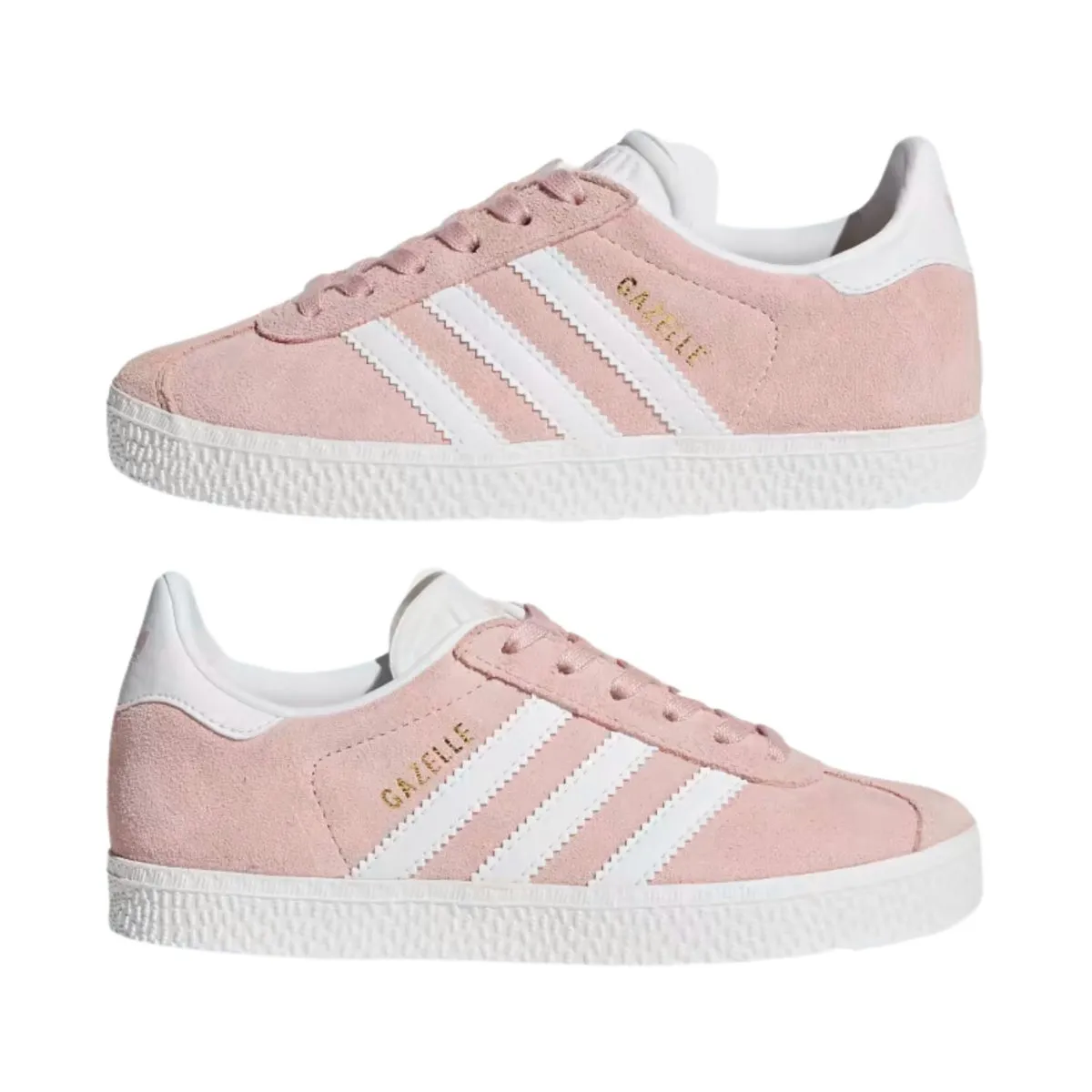 Adidas Mädchen (Vorschulalter) Gazelle Eisrosa/Wolkenweiß/Gold Metallic Adidas Schuhe