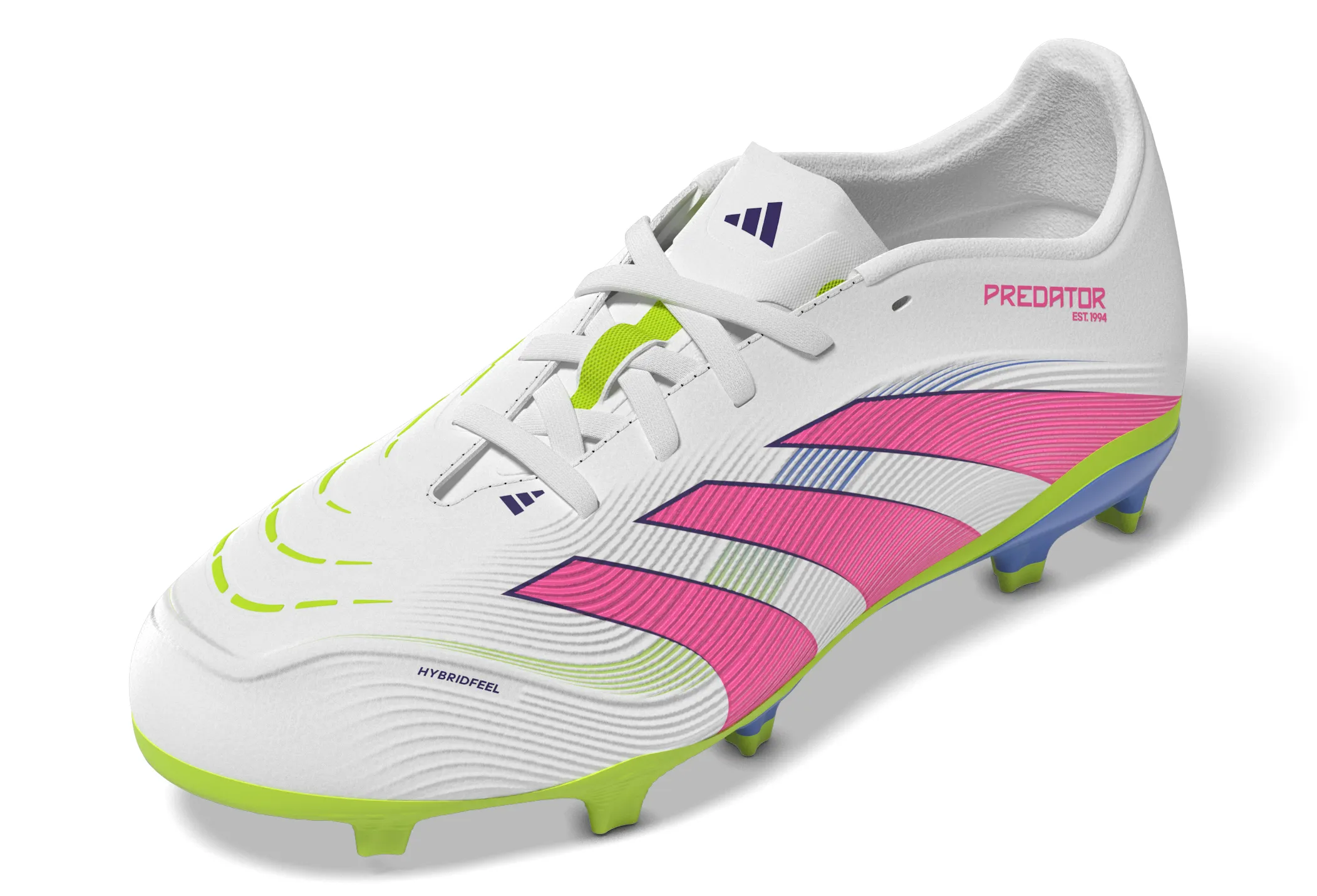 adidas Junior Predator League FG/MG Fußballschuhe für festen Untergrund - FTWeiß/ LucPink/ Luclem