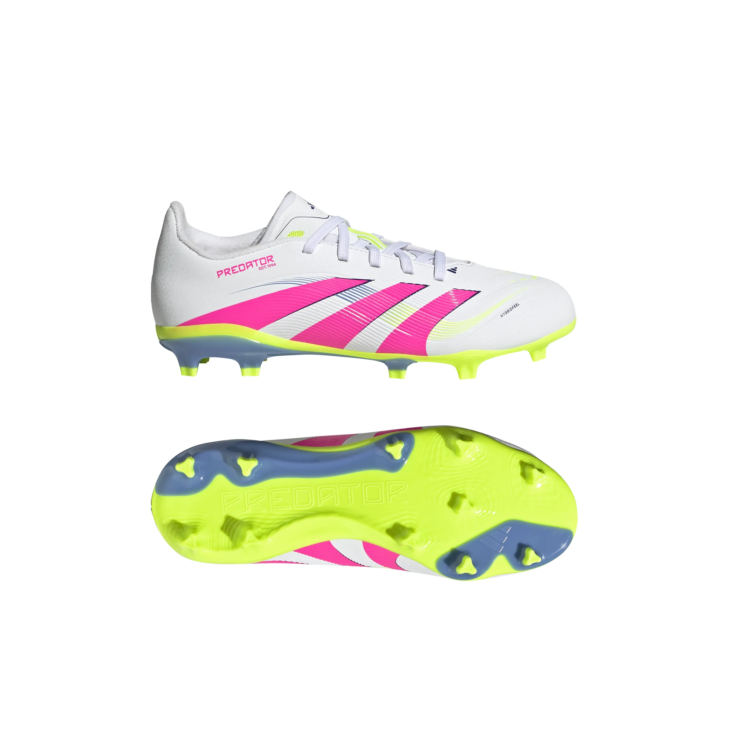 adidas Junior Predator League FG/MG Fußballschuhe für festen Untergrund - FTWeiß/ LucPink/ Luclem