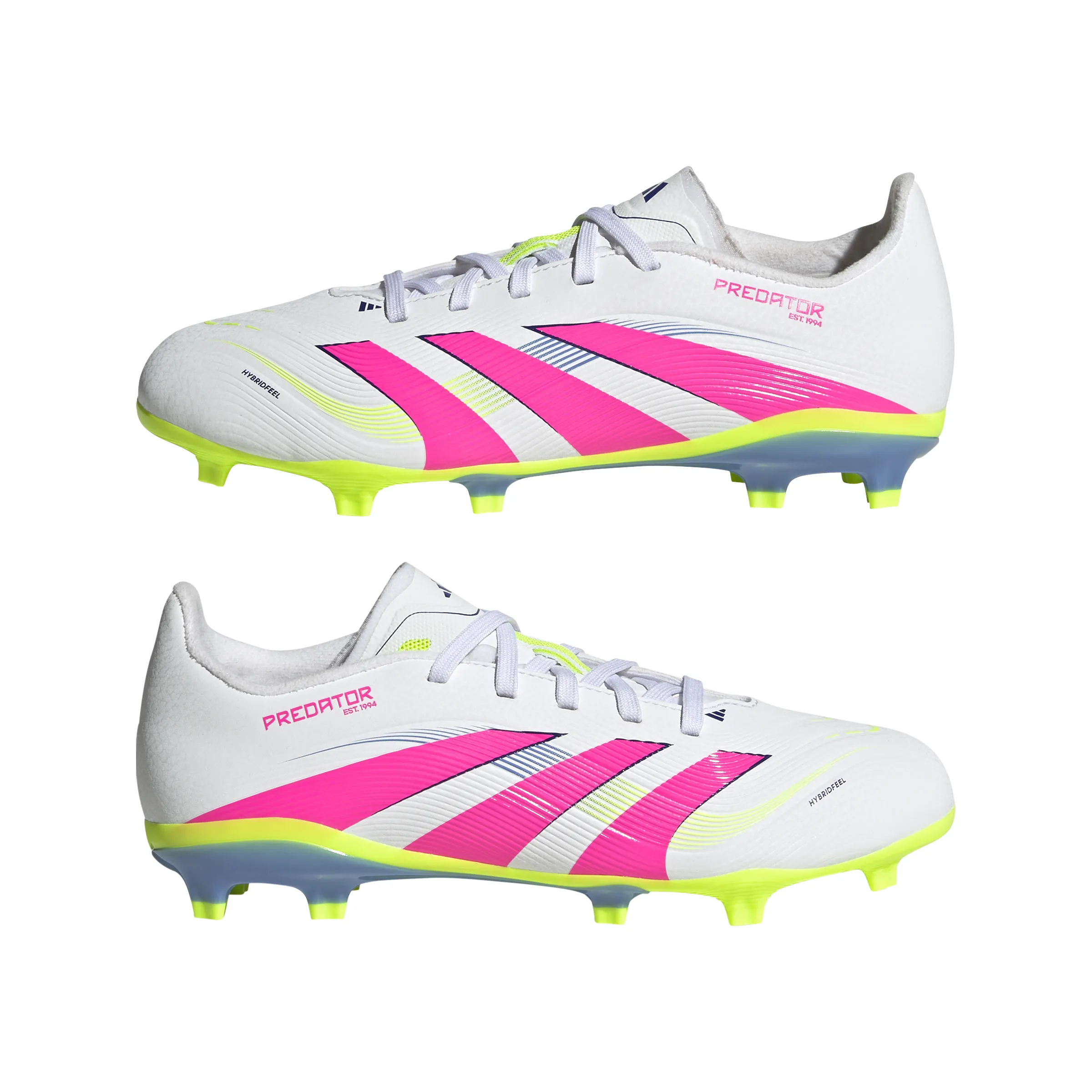 adidas Junior Predator League FG/MG Fußballschuhe für festen Untergrund - FTWeiß/ LucPink/ Luclem
