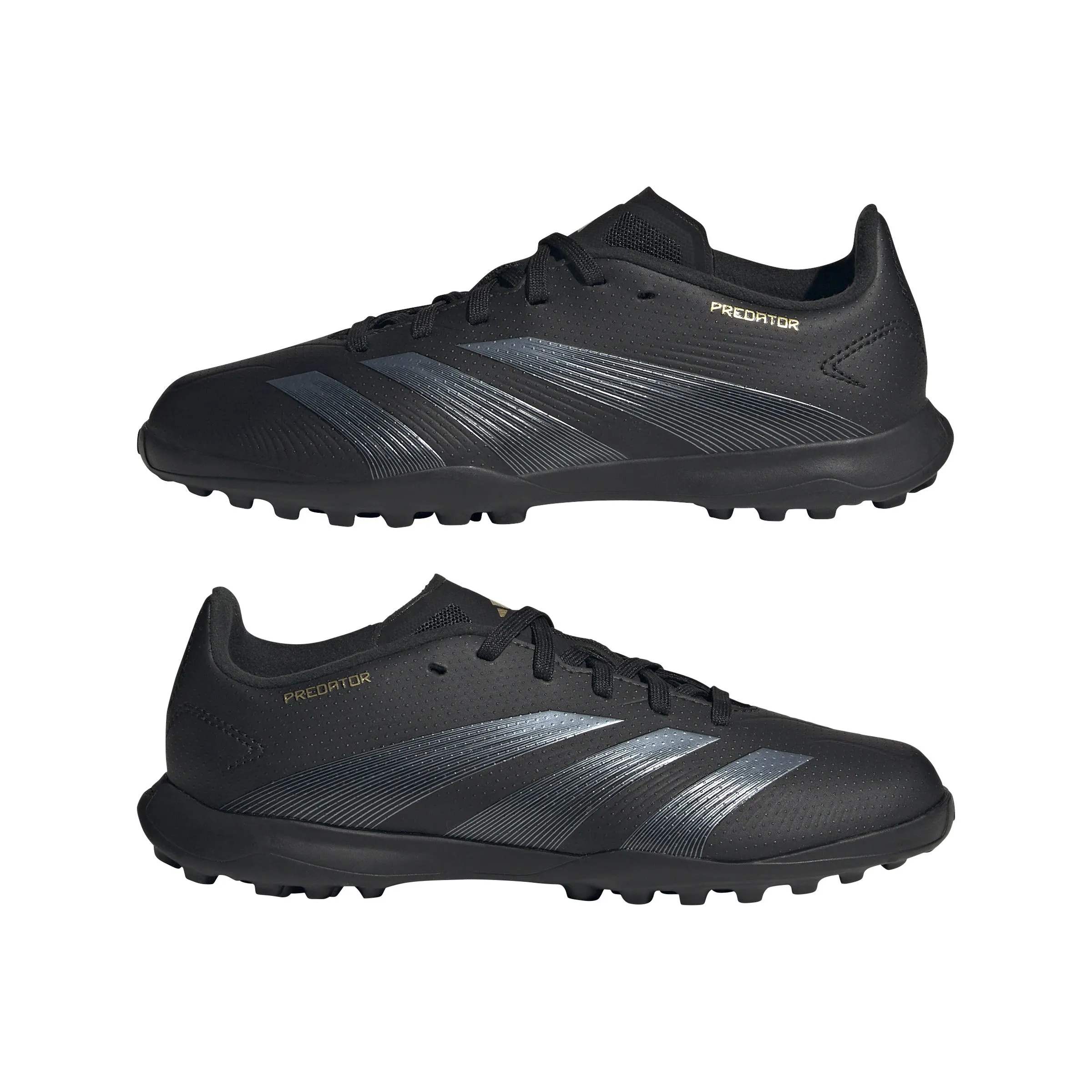 adidas Junior Predator League TF Kunstrasen - Schwarz/Kohle/Gold