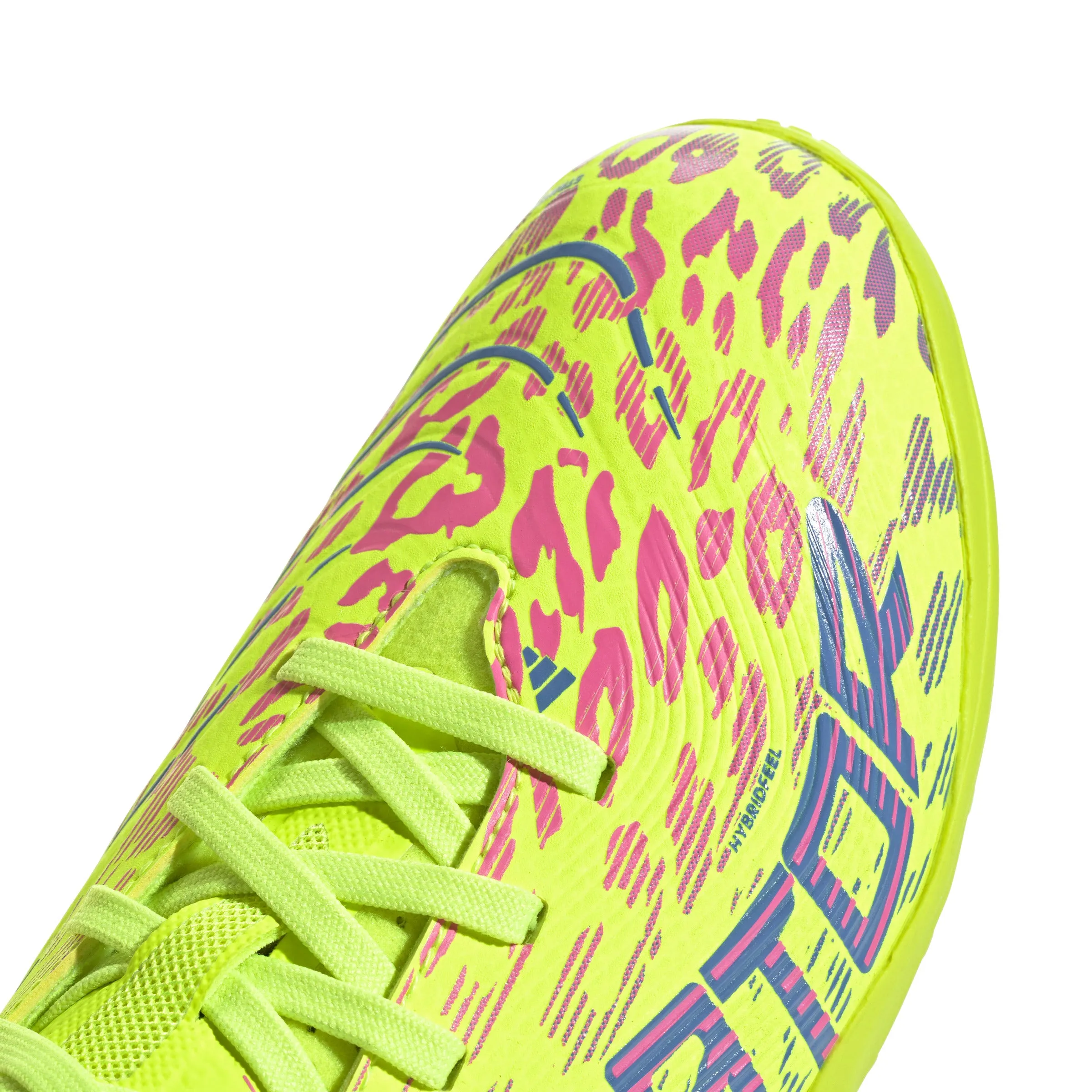 adidas Junior Predator League TF Kunstrasen - klare Zitrone/Blau-Fusion/klare Pink