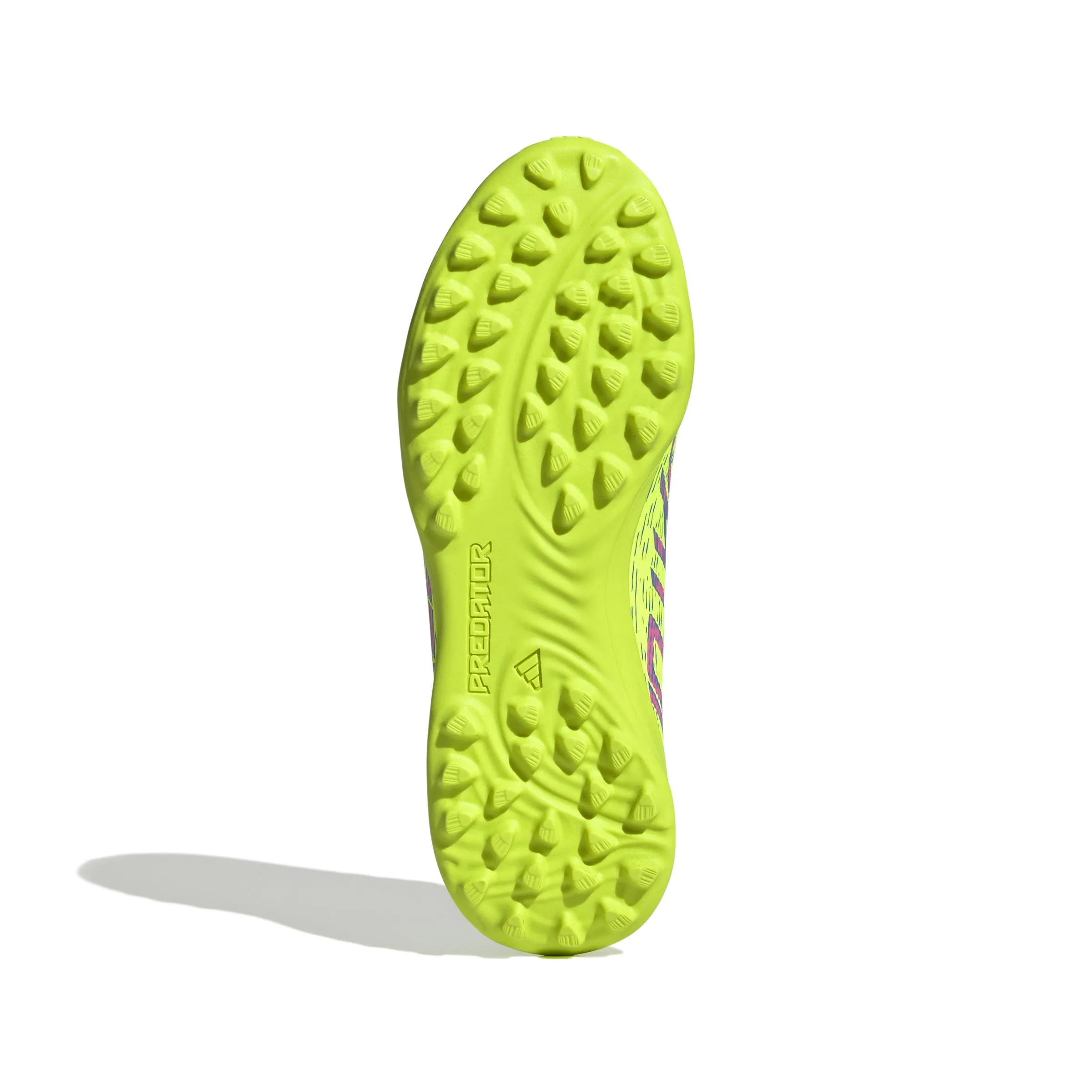 adidas Junior Predator League TF Kunstrasen - klare Zitrone/Blau-Fusion/klare Pink