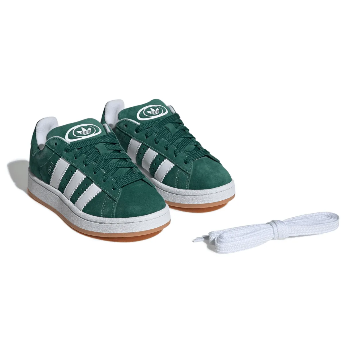 Adidas Kinderschuhe (Grundschule) Campus 00s Dunkelgrün/Wolkenweiß/Off White Adidas Schuhe