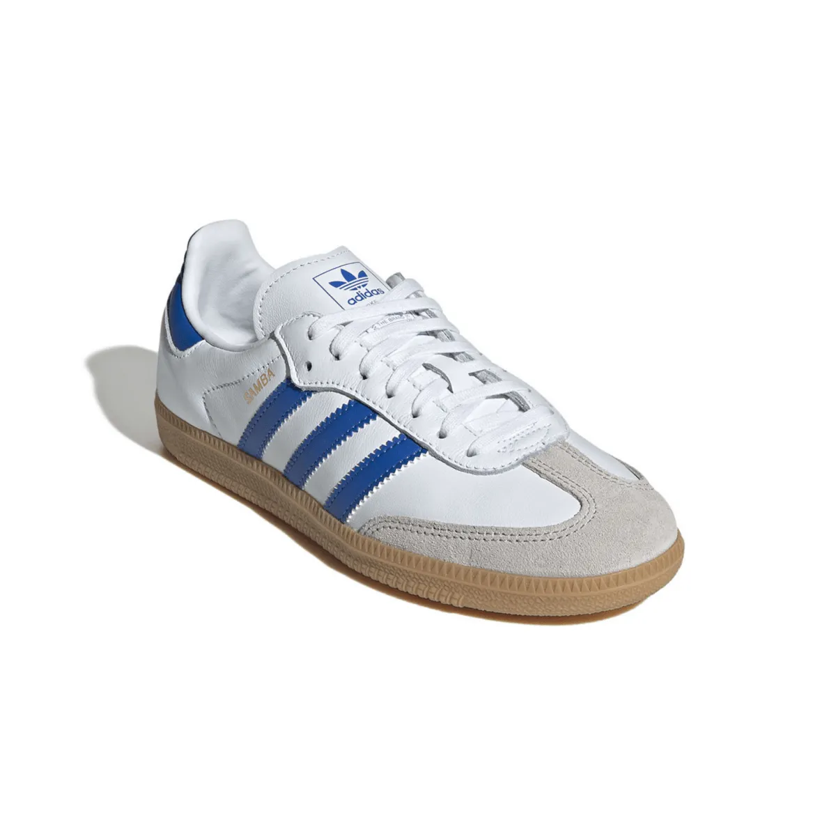 Adidas Kinderschuhe (Grundschule) Samba OG Wolkenweiß/Blau/Gummi