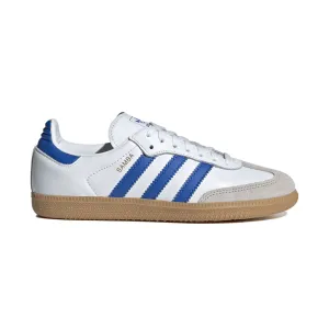 Adidas Kinderschuhe (Grundschule) Samba OG Wolkenweiß/Blau/Gummi