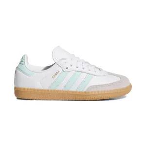 Adidas Kinderschuhe (Grundschule) Samba OG Wolkenweiß/Halb Blitz Aqua/Gummi Adidas Schuhe