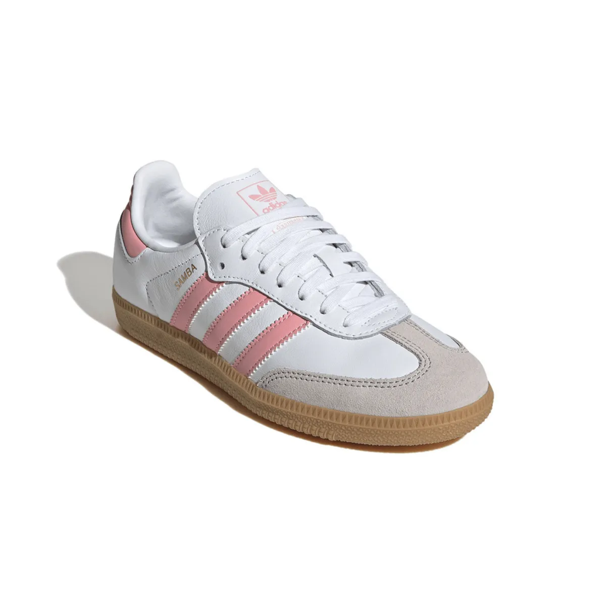 Adidas Kinderschuhe (Grundschule) Samba OG Wolkenweiß/Halbrosa Glitzer/Gummi Adidas Schuhe