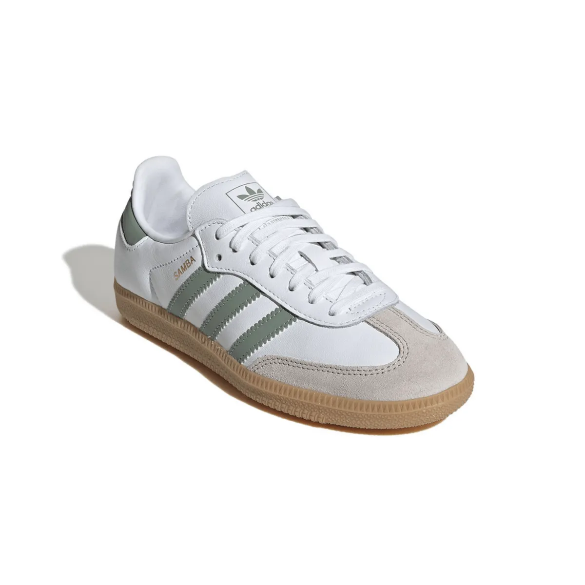 Adidas Kinderschuhe (Schulalter) Samba OG Wolkenweiß/Silbergrün/Gummi