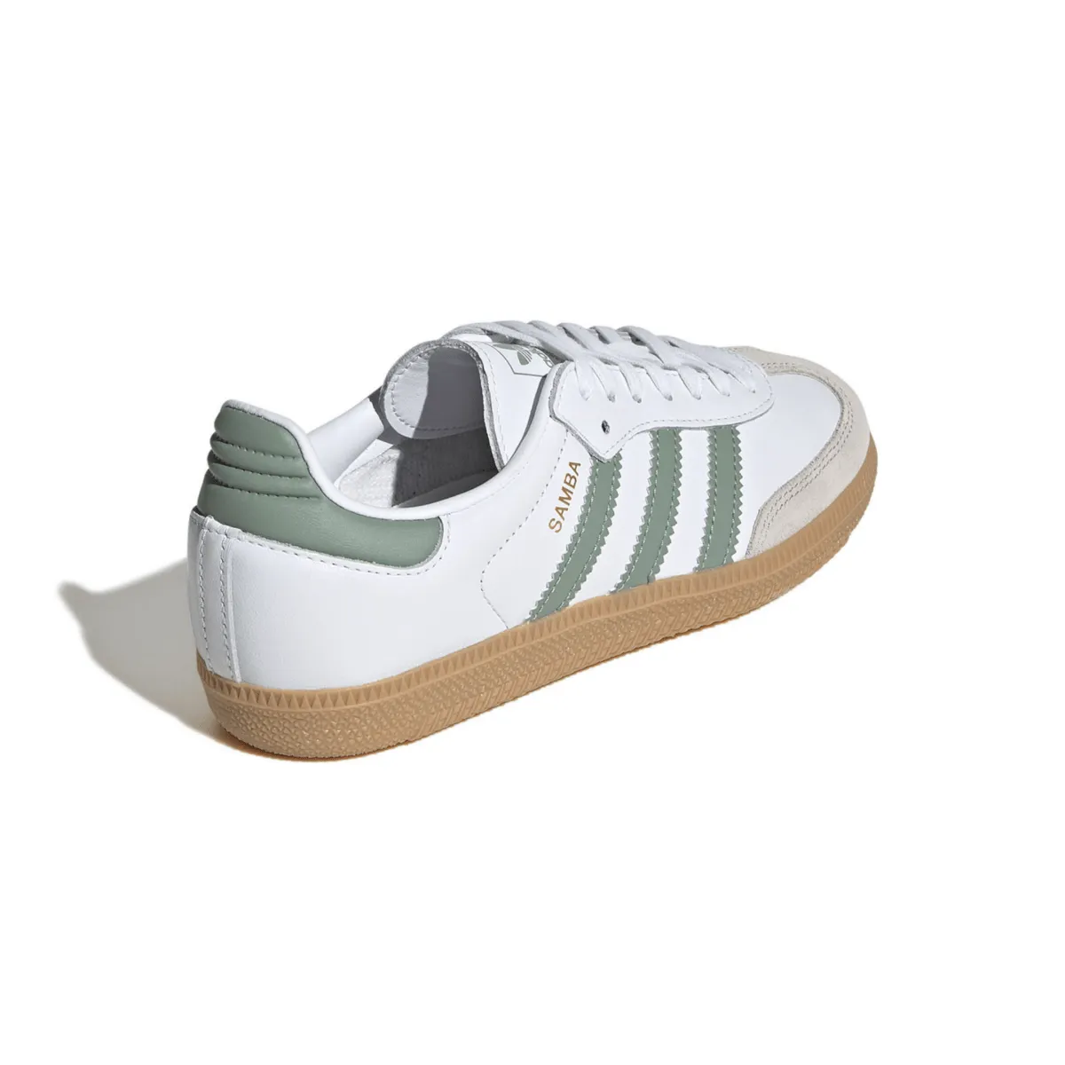 Adidas Kinderschuhe (Schulalter) Samba OG Wolkenweiß/Silbergrün/Gummi