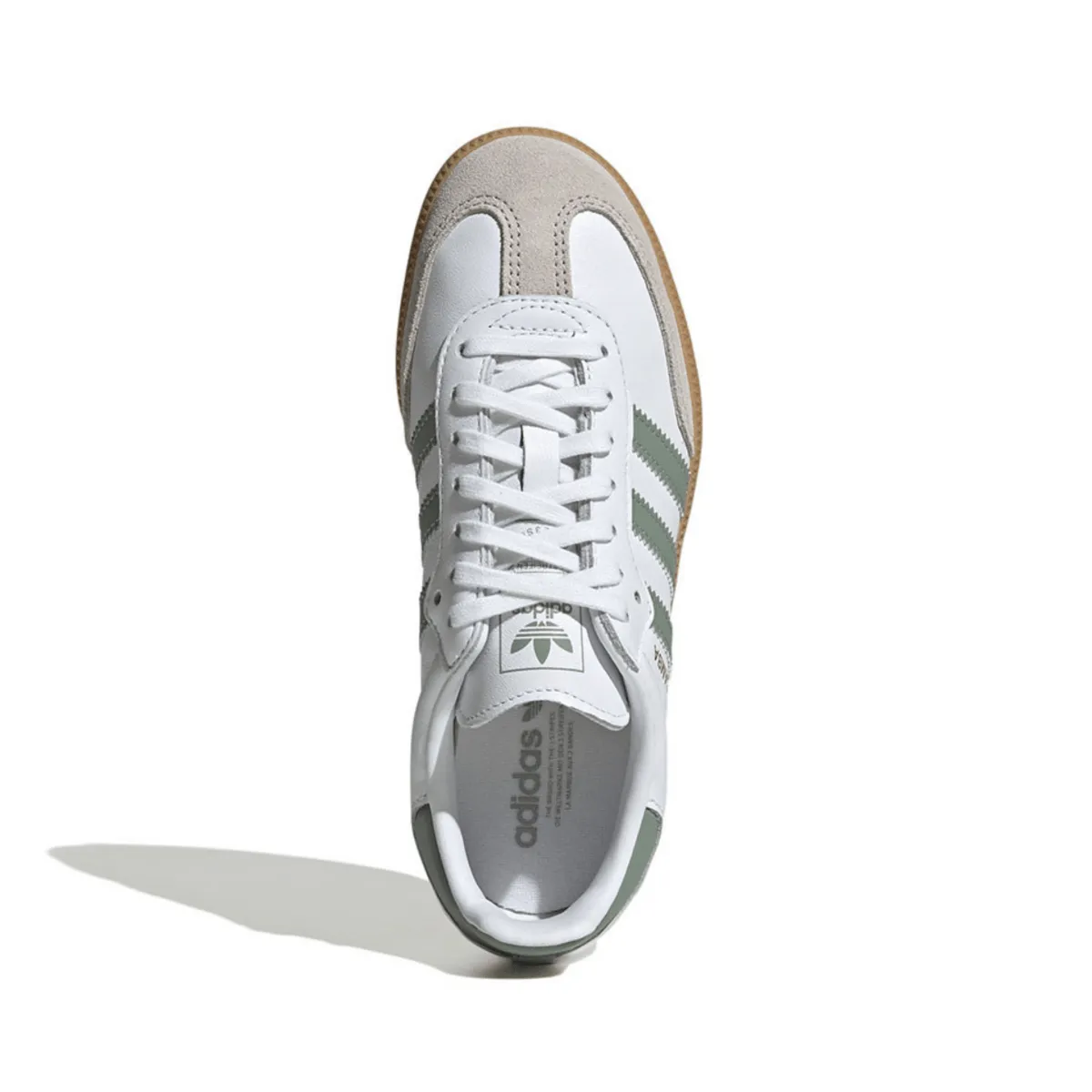 Adidas Kinderschuhe (Schulalter) Samba OG Wolkenweiß/Silbergrün/Gummi