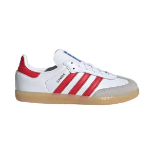 Adidas Kinderschuhe (Vorschule) Samba OG Wolkenweiß/College-Rot/Gummi