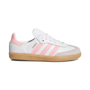 Adidas Kinderschuhe (Vorschule) Samba OG Wolkenweiß/Halbrosa Glitzer/Gummi
