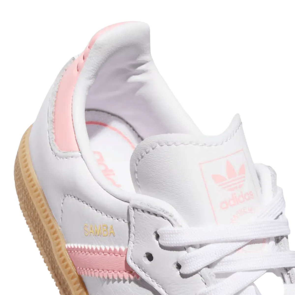 Adidas Kinderschuhe (Vorschule) Samba OG Wolkenweiß/Halbrosa Glitzer/Gummi