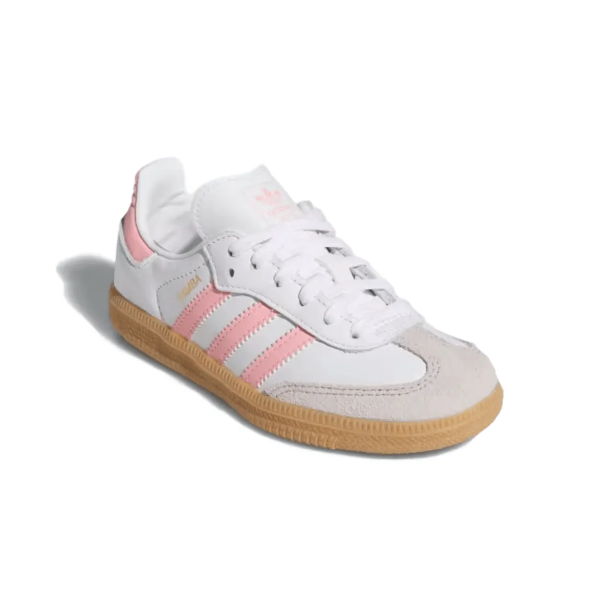 Adidas Kinderschuhe (Vorschule) Samba OG Wolkenweiß/Halbrosa Glitzer/Gummi