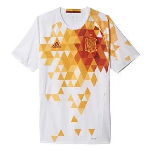 Adidas Herren Adidas Herren T-Shirt Kurzarm Auswärtstrikot UEFA Euro 2016 Spanien Authentisch, Weiß/Power Nike Bekleidung