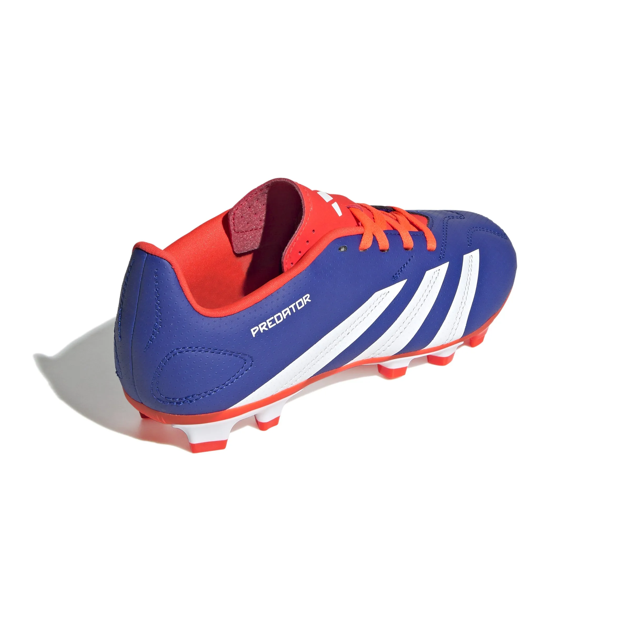 adidas Predator Club FG Junior für festen Untergrund - Blau/Weiß/Solarrot