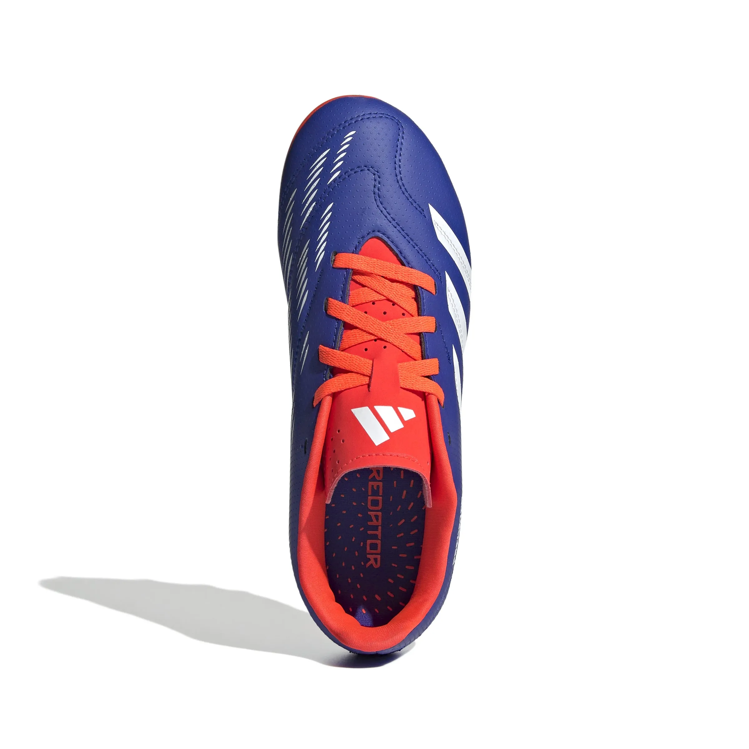 adidas Predator Club FG Junior für festen Untergrund - Blau/Weiß/Solarrot