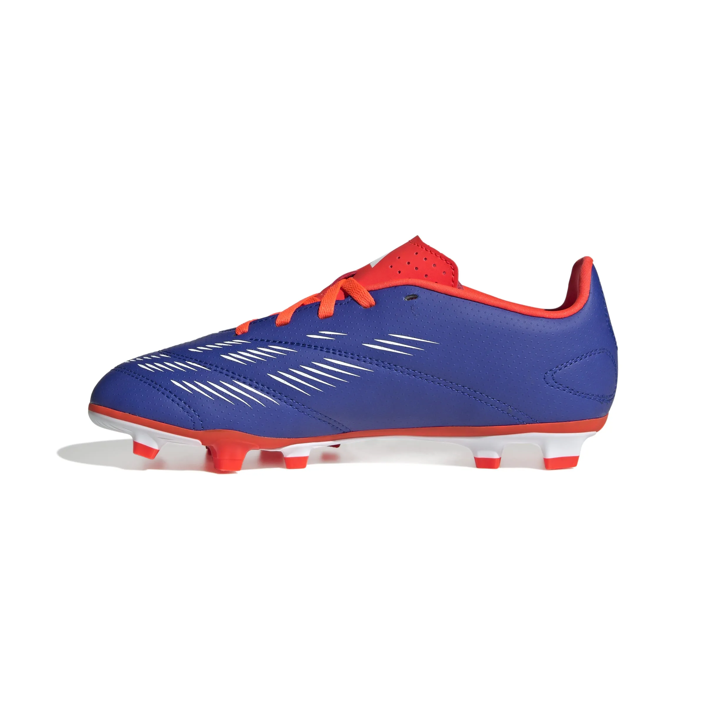 adidas Predator Club FG Junior für festen Untergrund - Blau/Weiß/Solarrot