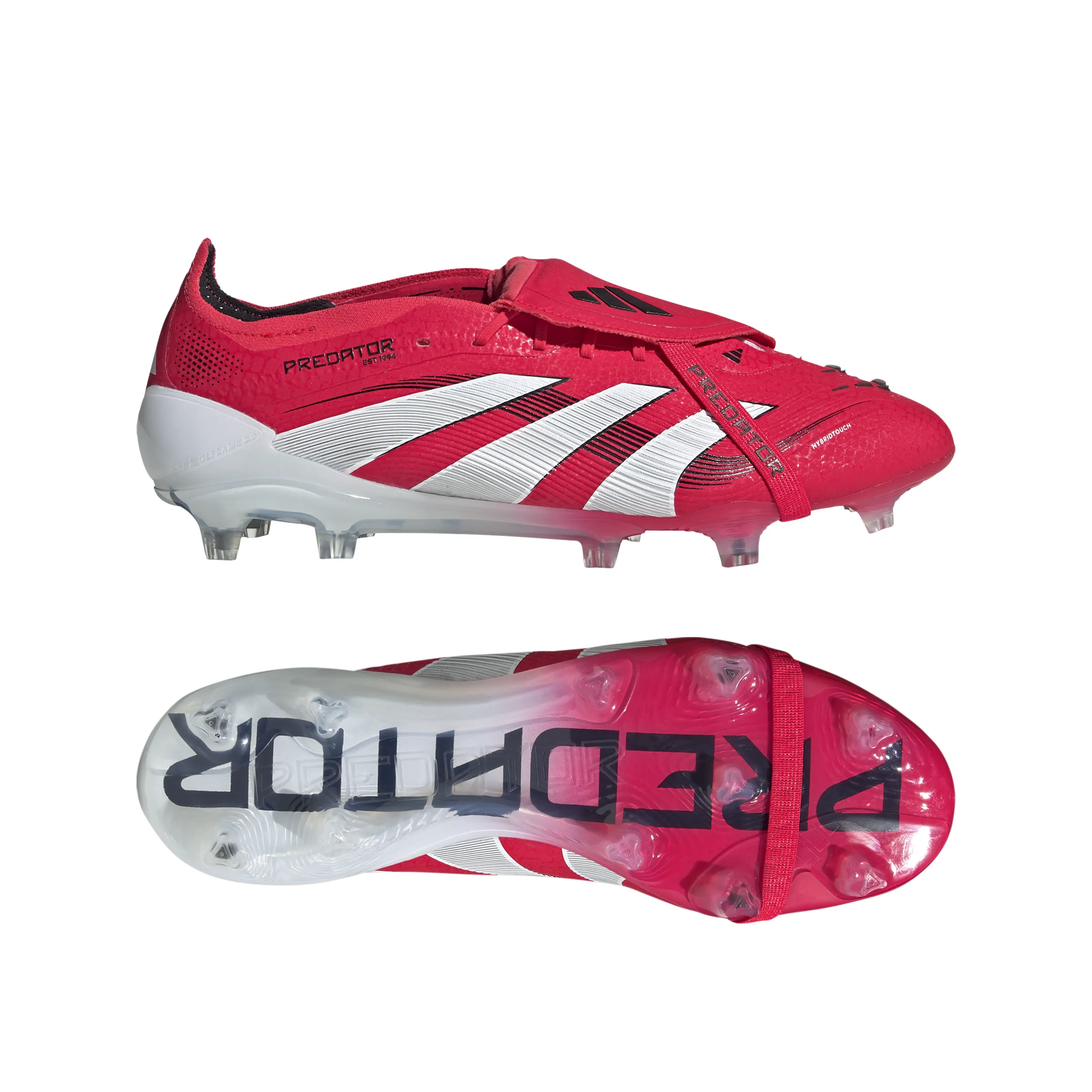adidas Predator Elite FT FG Fester Boden - Klarrot/Fußweiß/Kernschwarz