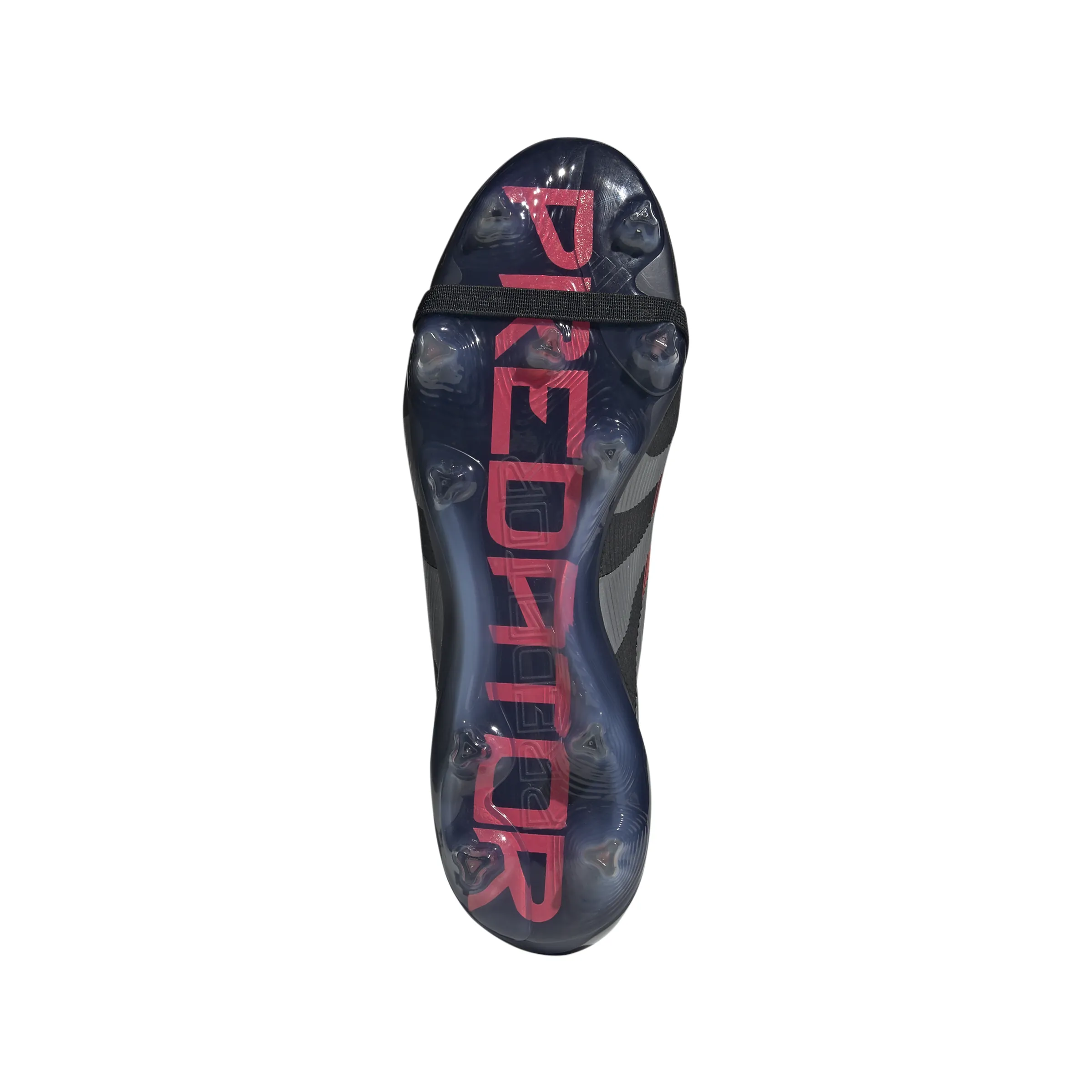 adidas Predator Elite FT FG Fußballschuh für festen Untergrund - Kernschwarz/Grau Vier/Durchscheinendes Rot
