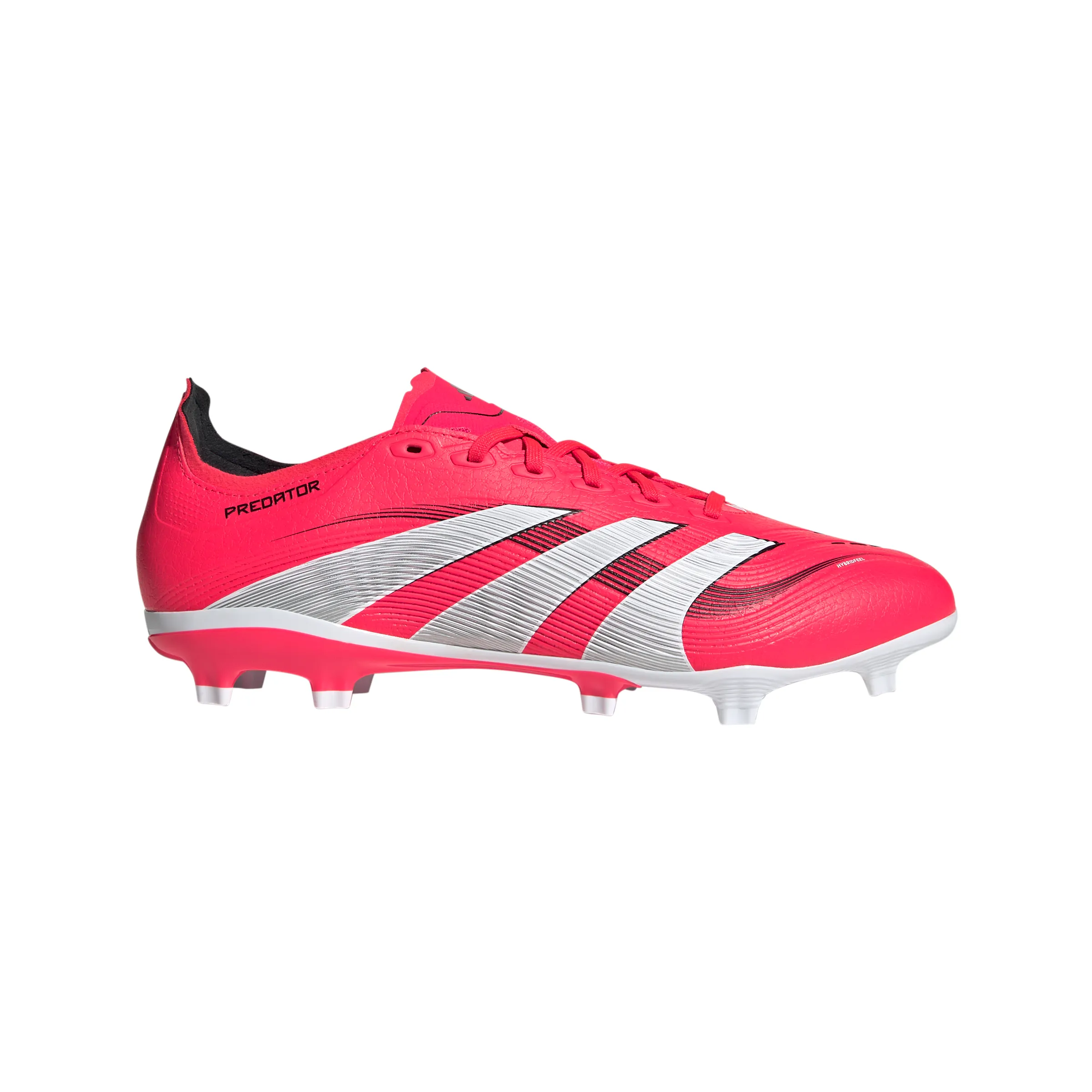 adidas Predator League FG/MG Fußballschuh - klarer Rot/Weißes Obermaterial/Kernschwarz