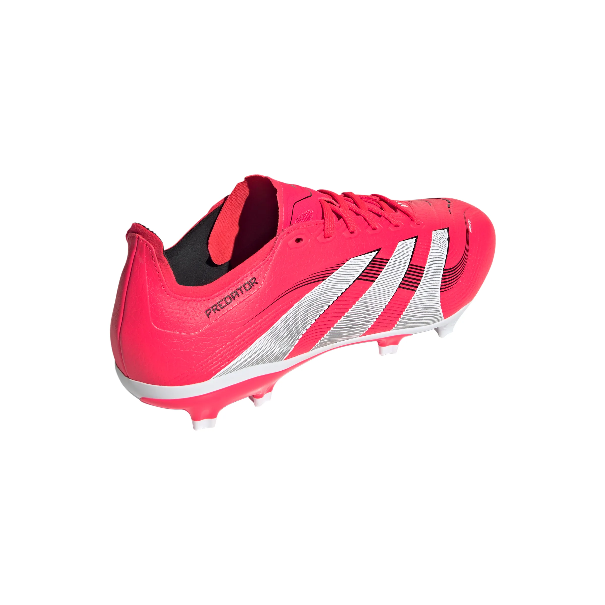 adidas Predator League FG/MG Fußballschuh - klarer Rot/Weißes Obermaterial/Kernschwarz