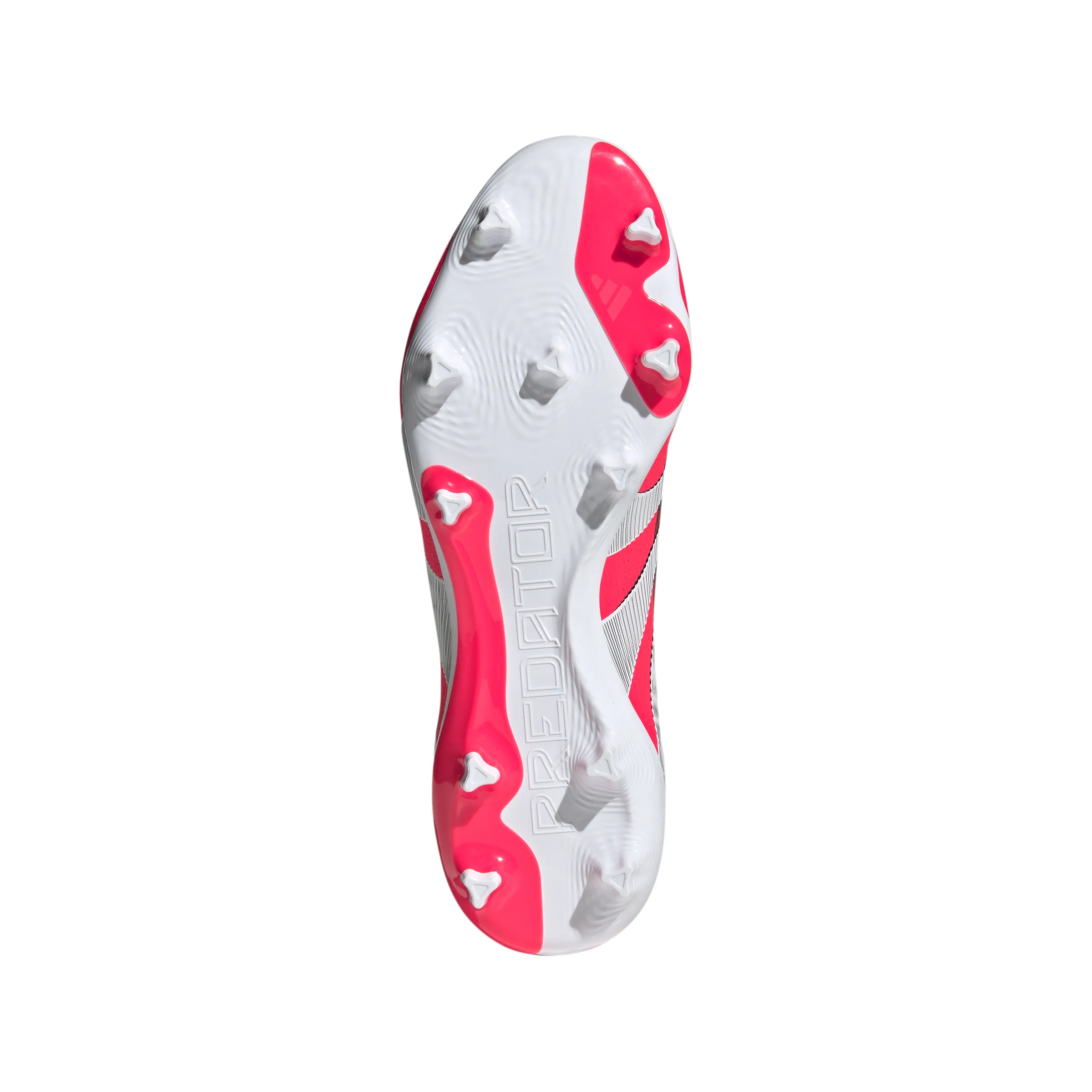 adidas Predator League FG/MG Fußballschuh - klarer Rot/Weißes Obermaterial/Kernschwarz