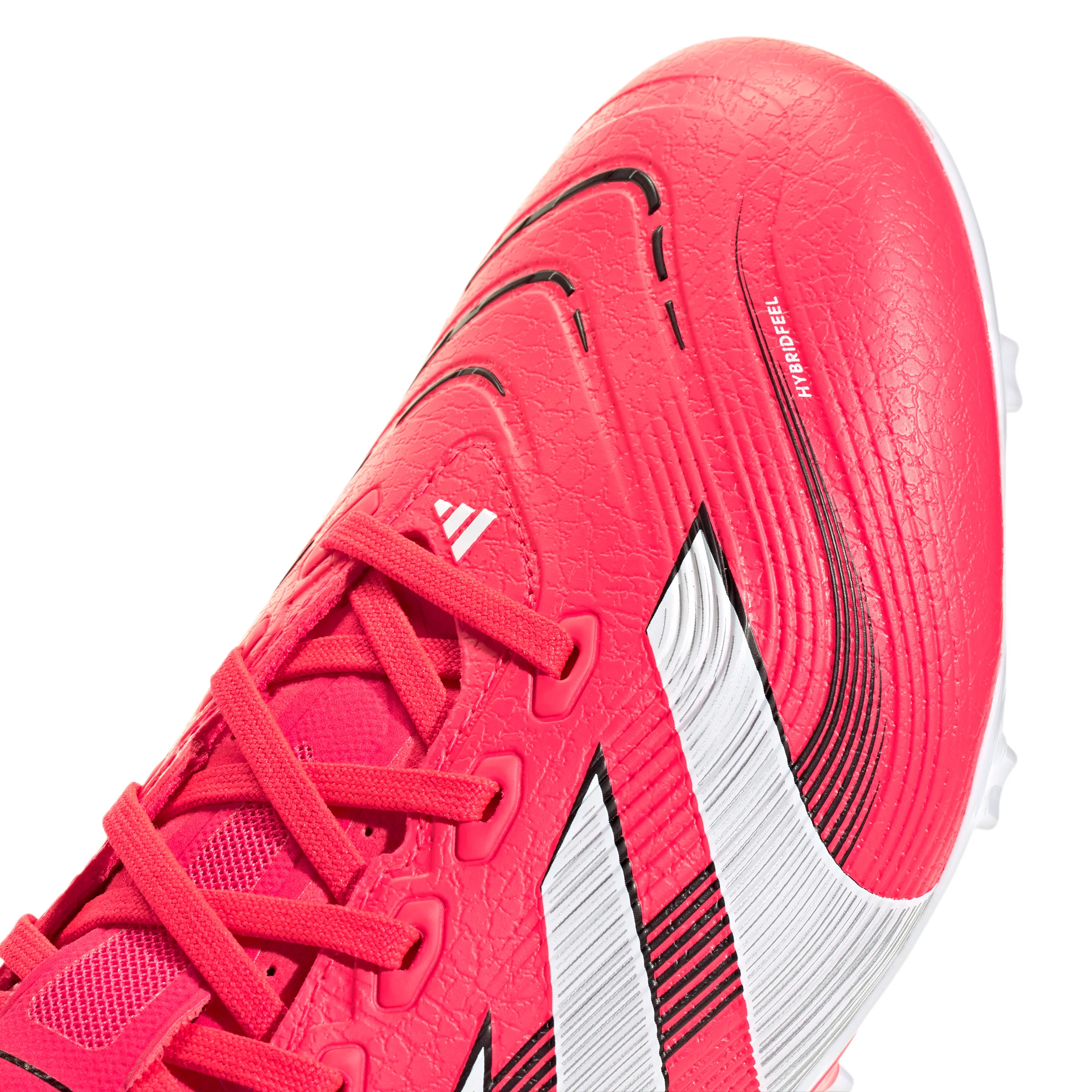 adidas Predator League FG/MG Fußballschuh - klarer Rot/Weißes Obermaterial/Kernschwarz