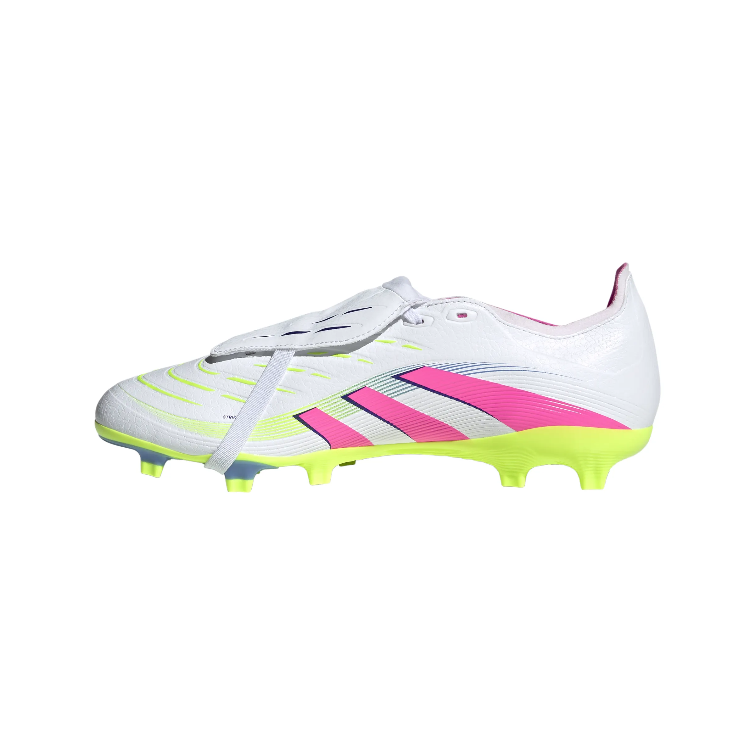 adidas Predator League gefaltete Zunge FG/MG Fußballschuh - FTWeiß/LucPink/Luclem