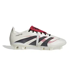 adidas Predator League gefaltete Zunge FG/MG Fußballschuh - Off White/Core Black/Pure Ruby
