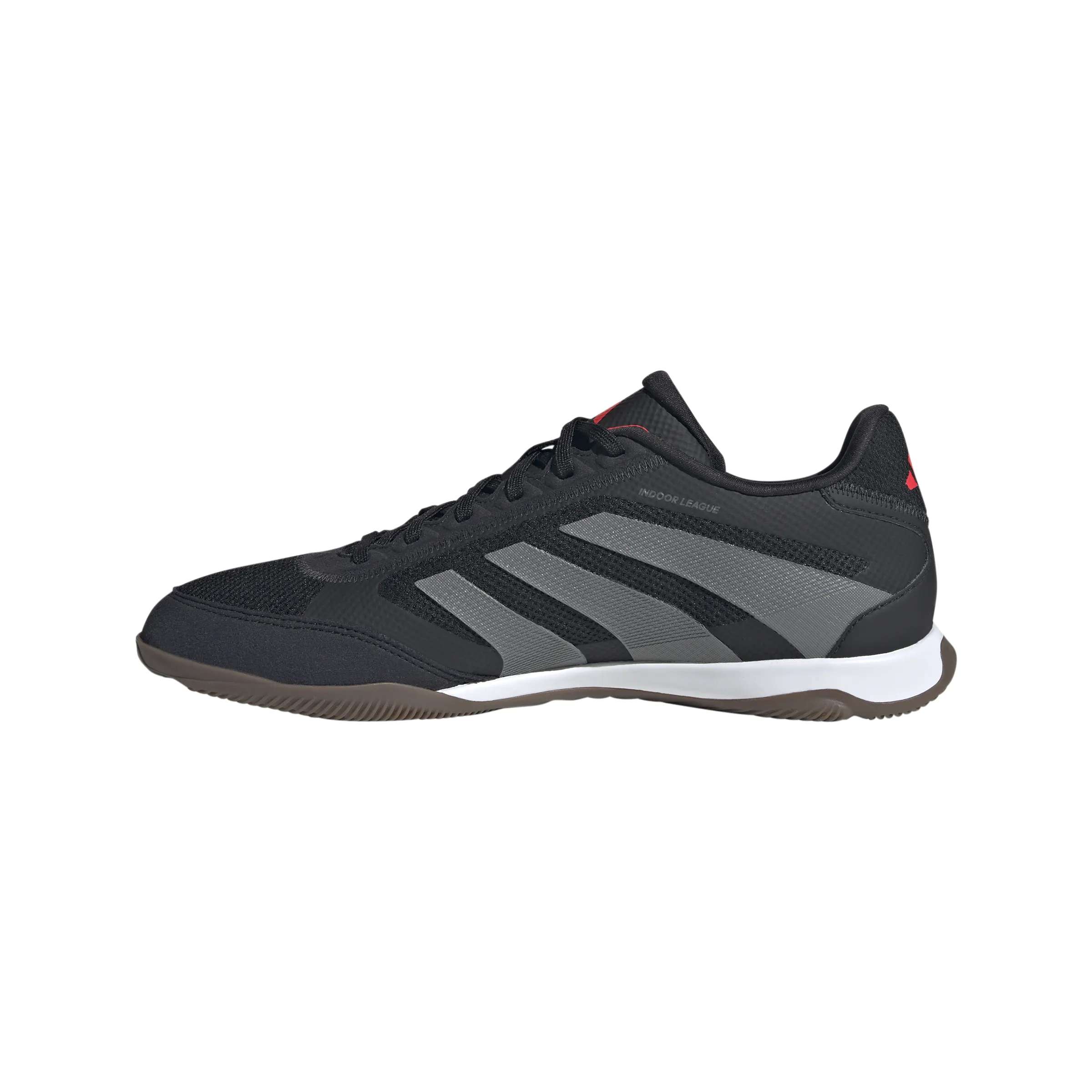 adidas Predator League IN Hallenfußballschuhe - Kernschwarz/Grau Vier/Luzidrot