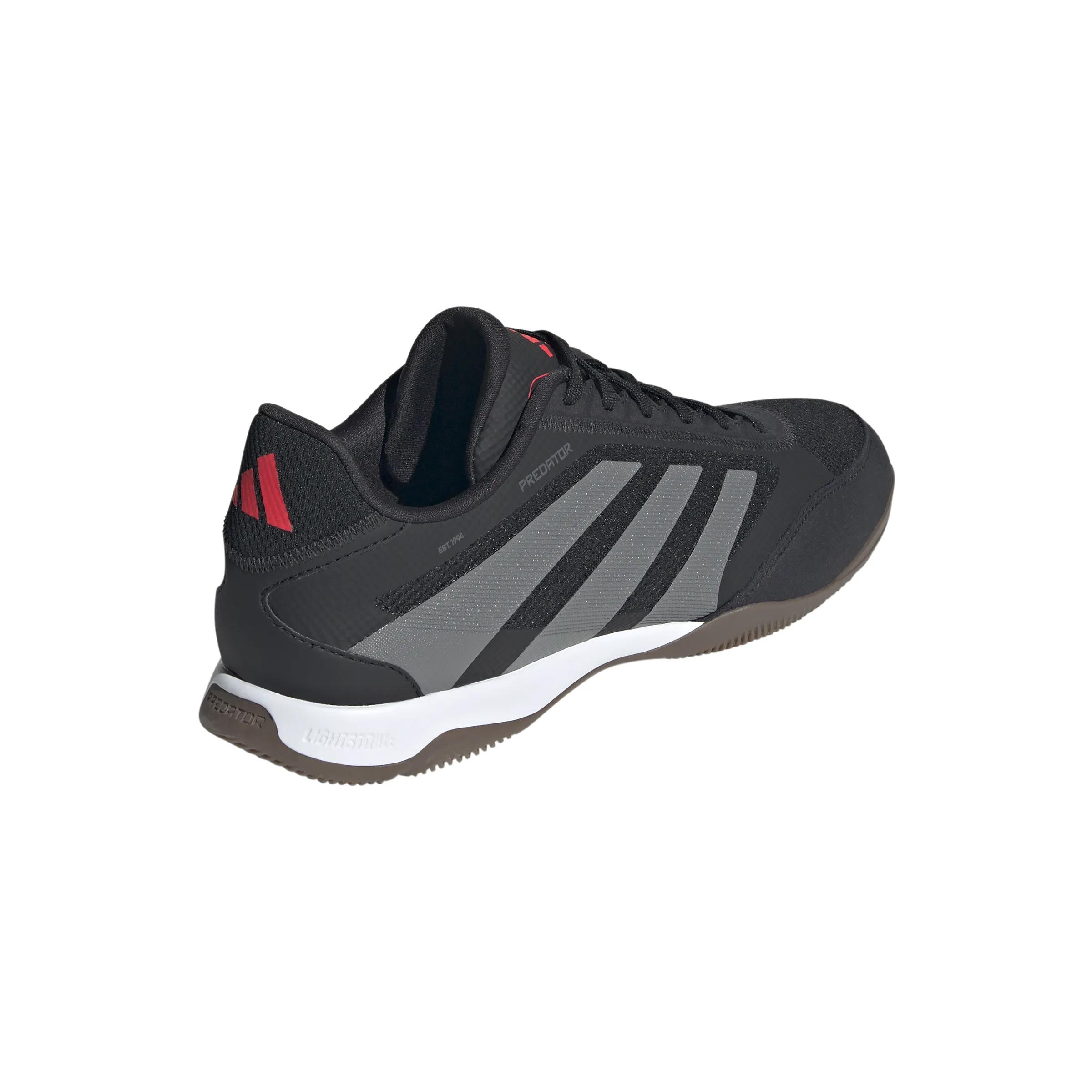 adidas Predator League IN Hallenfußballschuhe - Kernschwarz/Grau Vier/Luzidrot