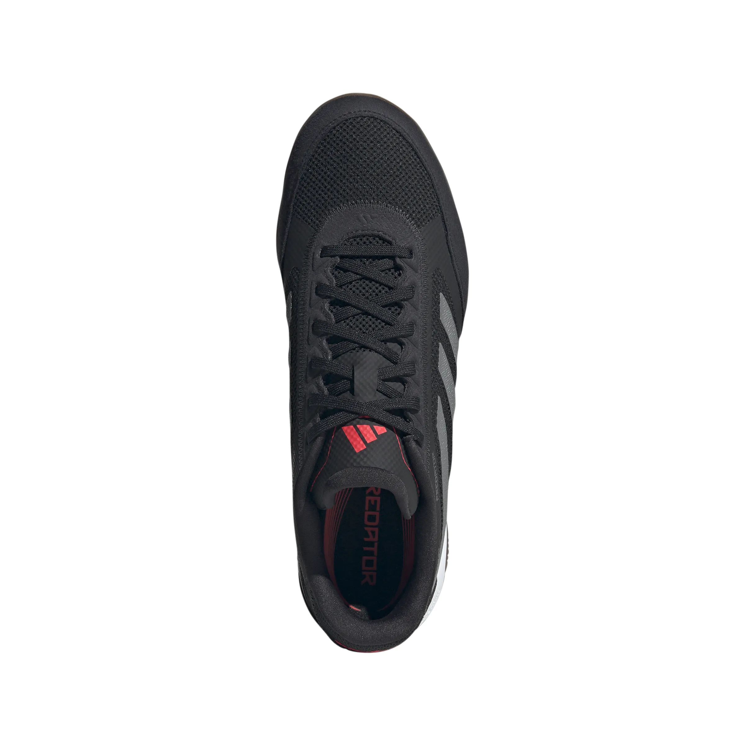 adidas Predator League IN Hallenfußballschuhe - Kernschwarz/Grau Vier/Luzidrot