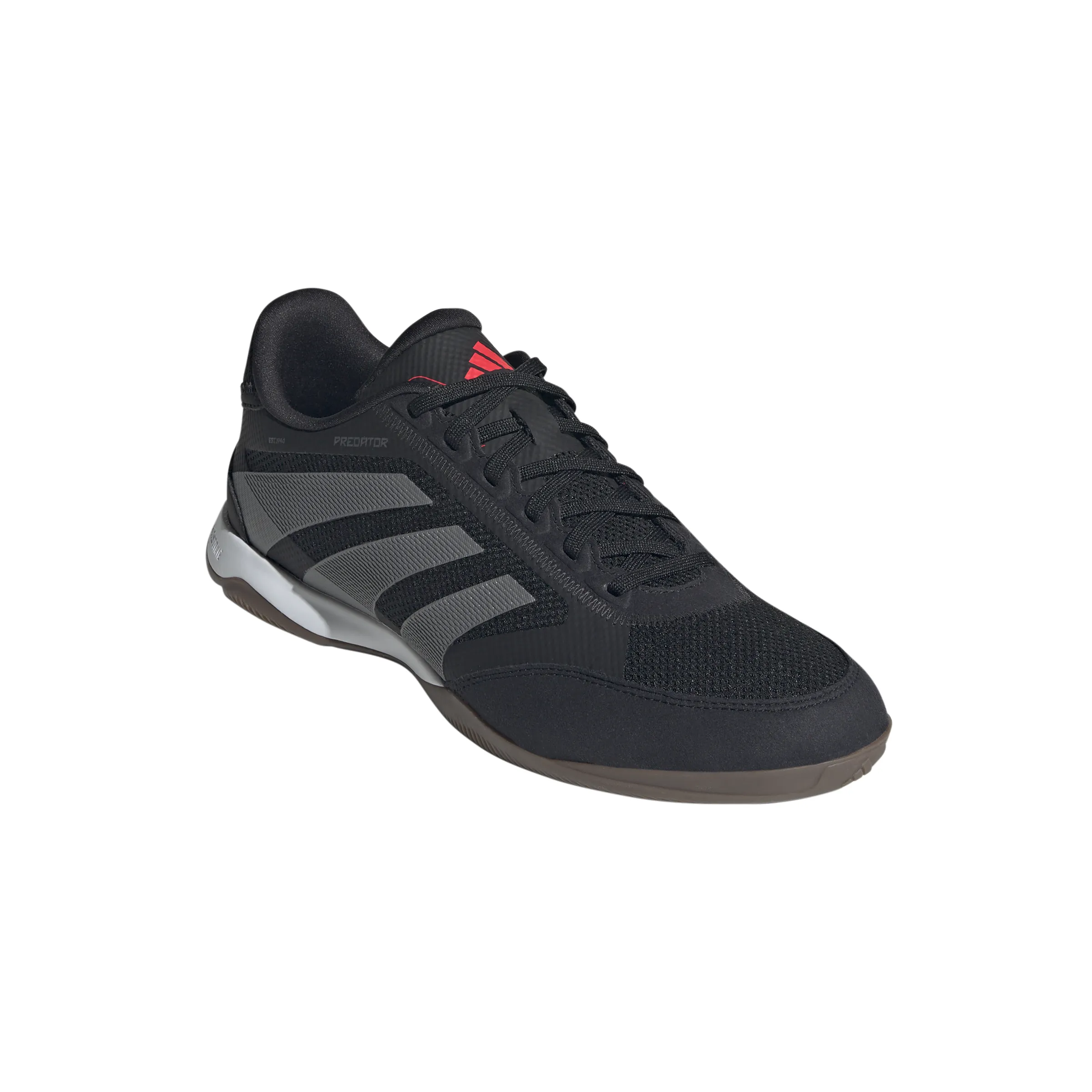 adidas Predator League IN Hallenfußballschuhe - Kernschwarz/Grau Vier/Luzidrot