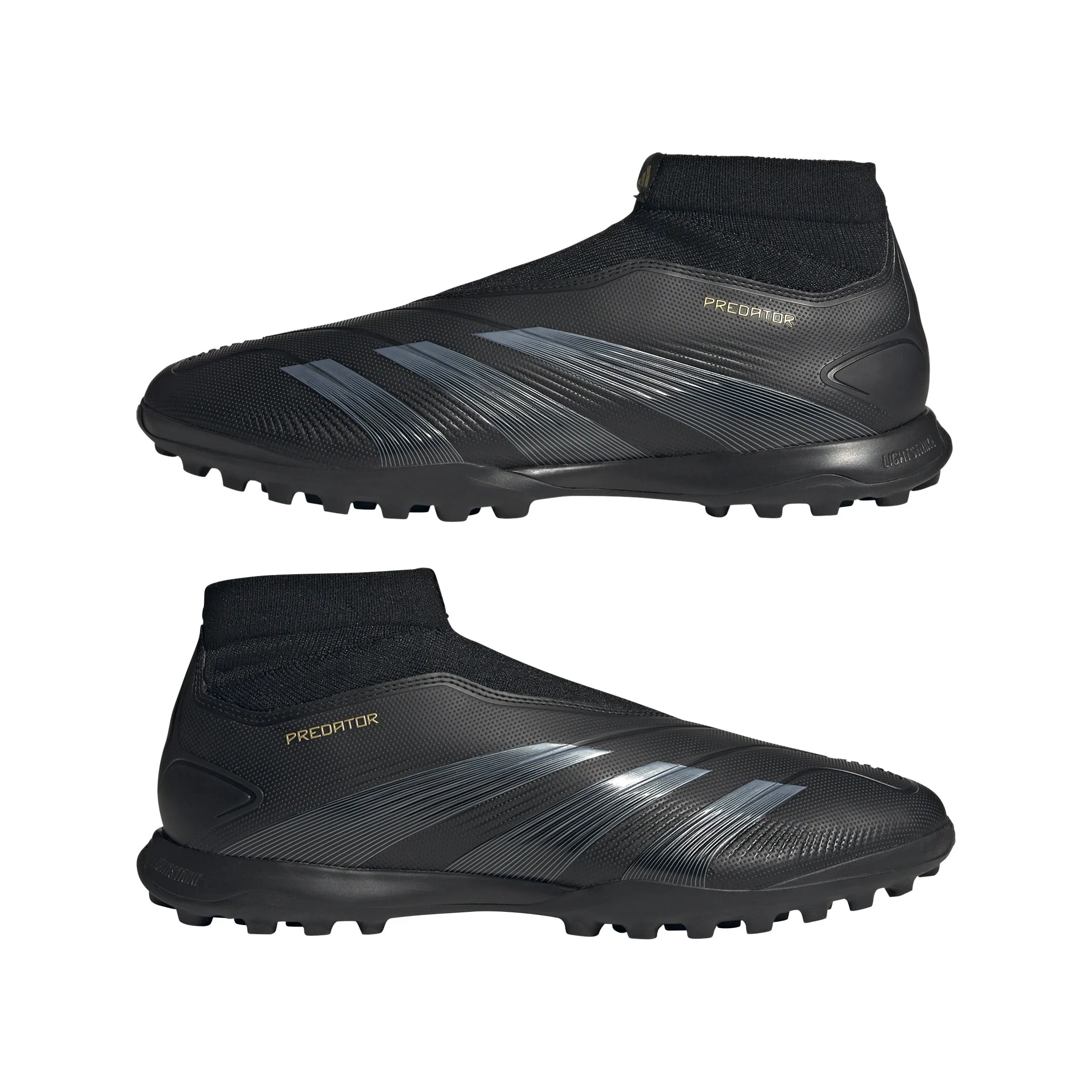 adidas Predator League LL TF Fußballschuhe für Kunstrasen - Schwarz/Kohle/Gold