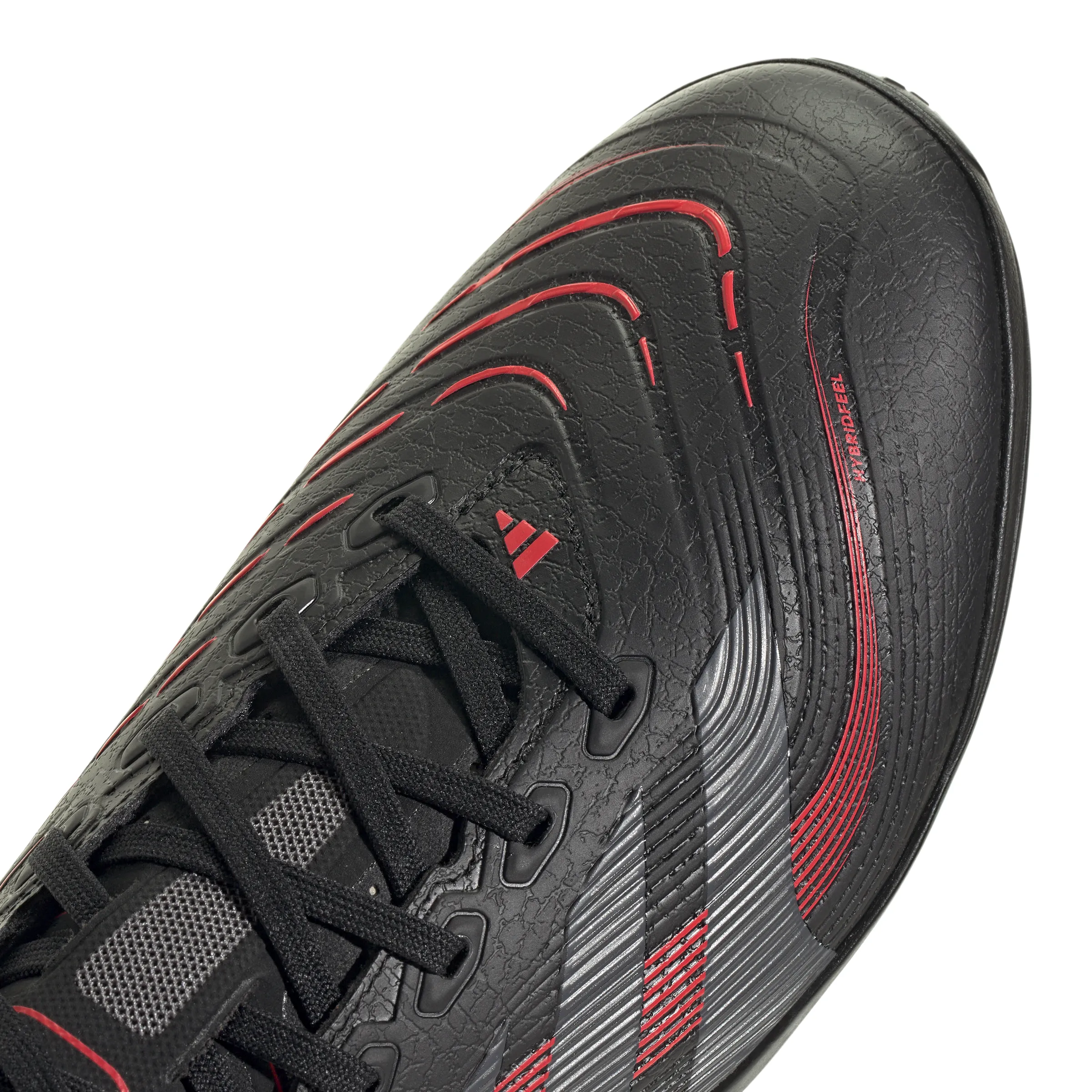 adidas Predator League TF Fußballschuhe für Kunstrasen - Kernschwarz/Grau Vier/Luzidrot