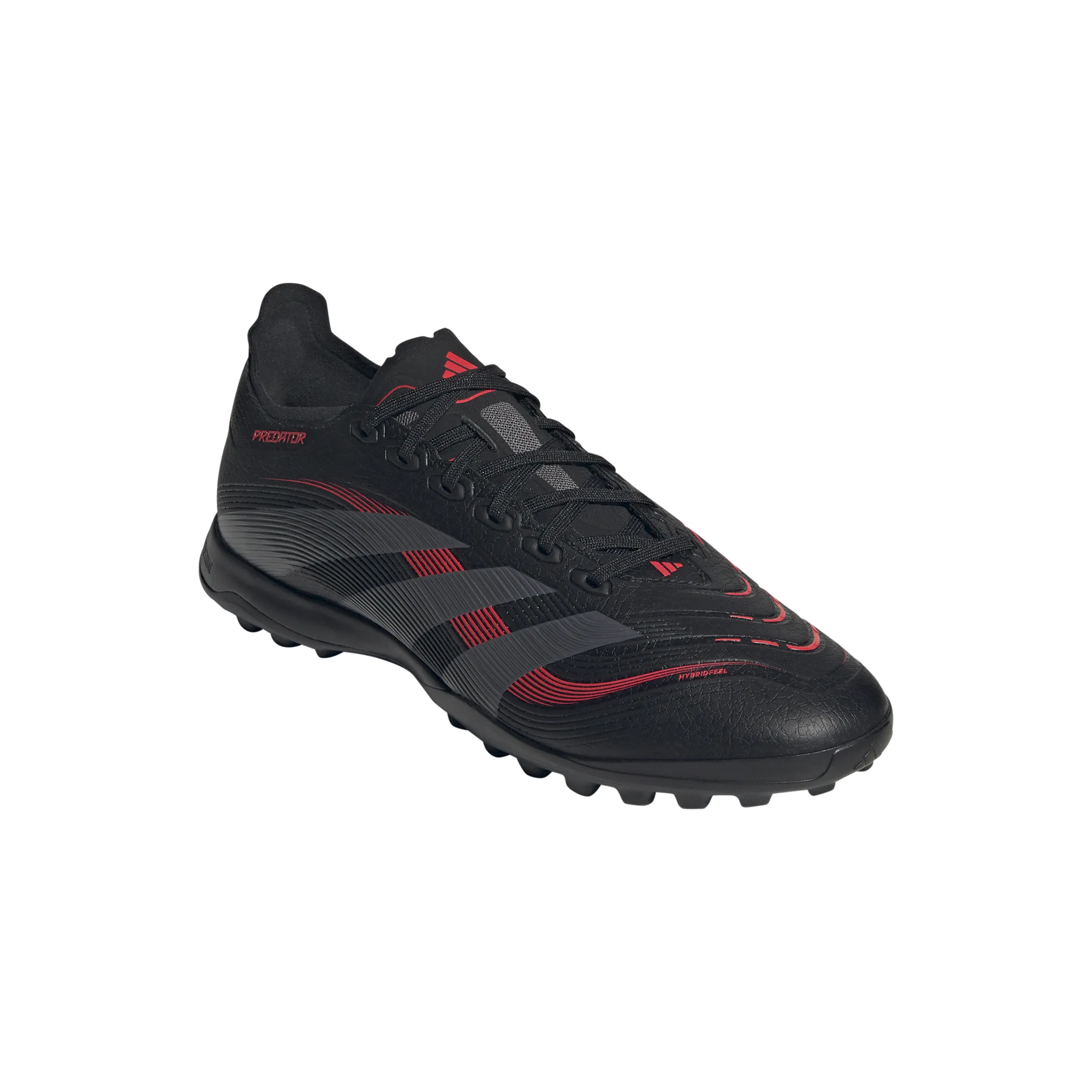 adidas Predator League TF Fußballschuhe für Kunstrasen - Kernschwarz/Grau Vier/Luzidrot