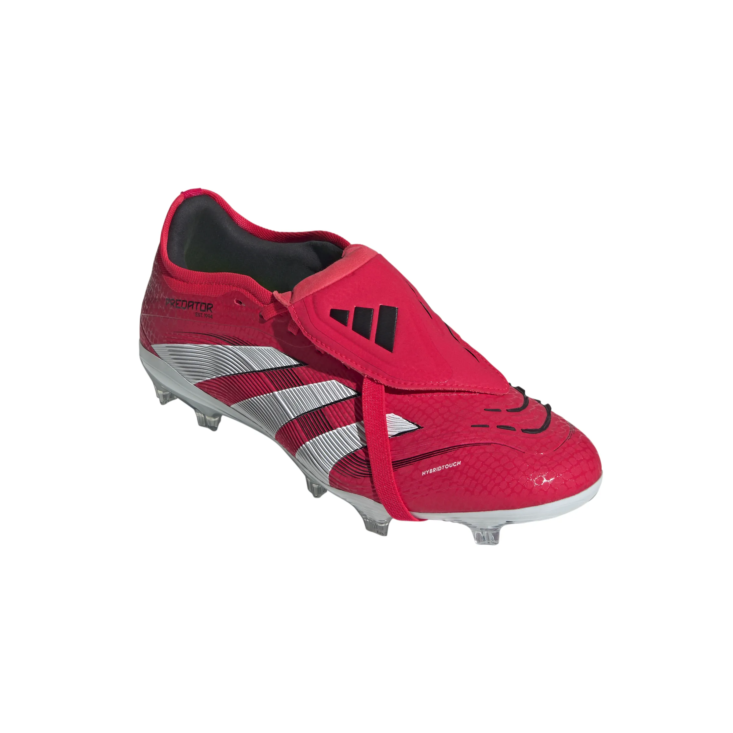 adidas Predator Pro FT FG Fußballschuhe für festen Untergrund - klarer Rot/FTWR Weiß/Kernschwarz