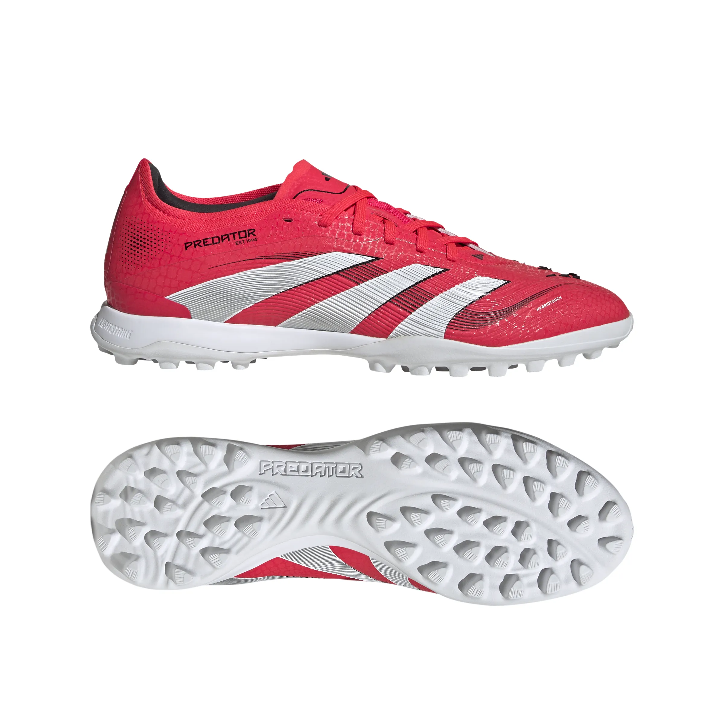 adidas Predator Pro TF Fußballschuhe - klarer Rot/ftwr Weiß/Kern Schwarz