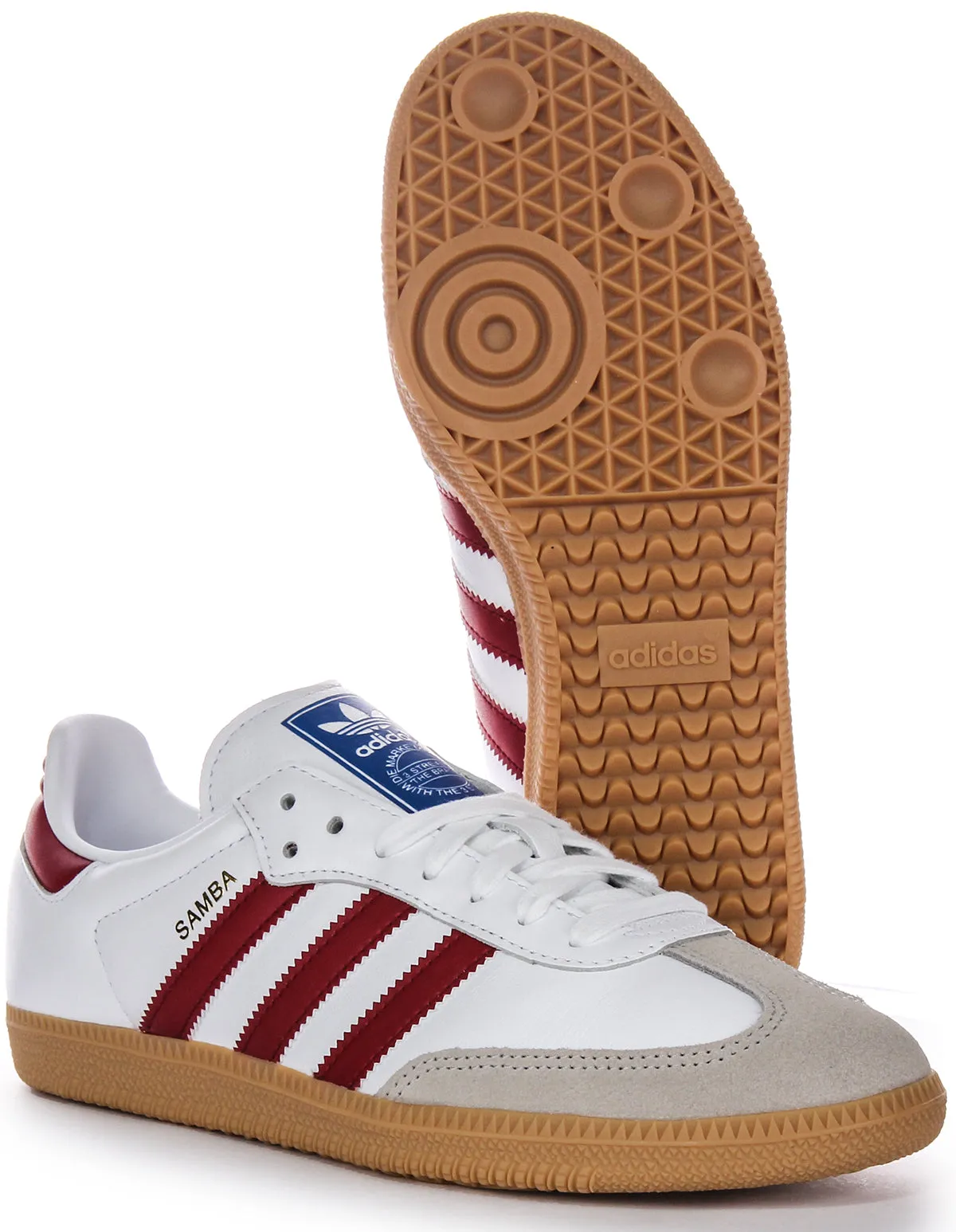 Adidas Samba OG in Weiß-Rot Schuhe Adidas