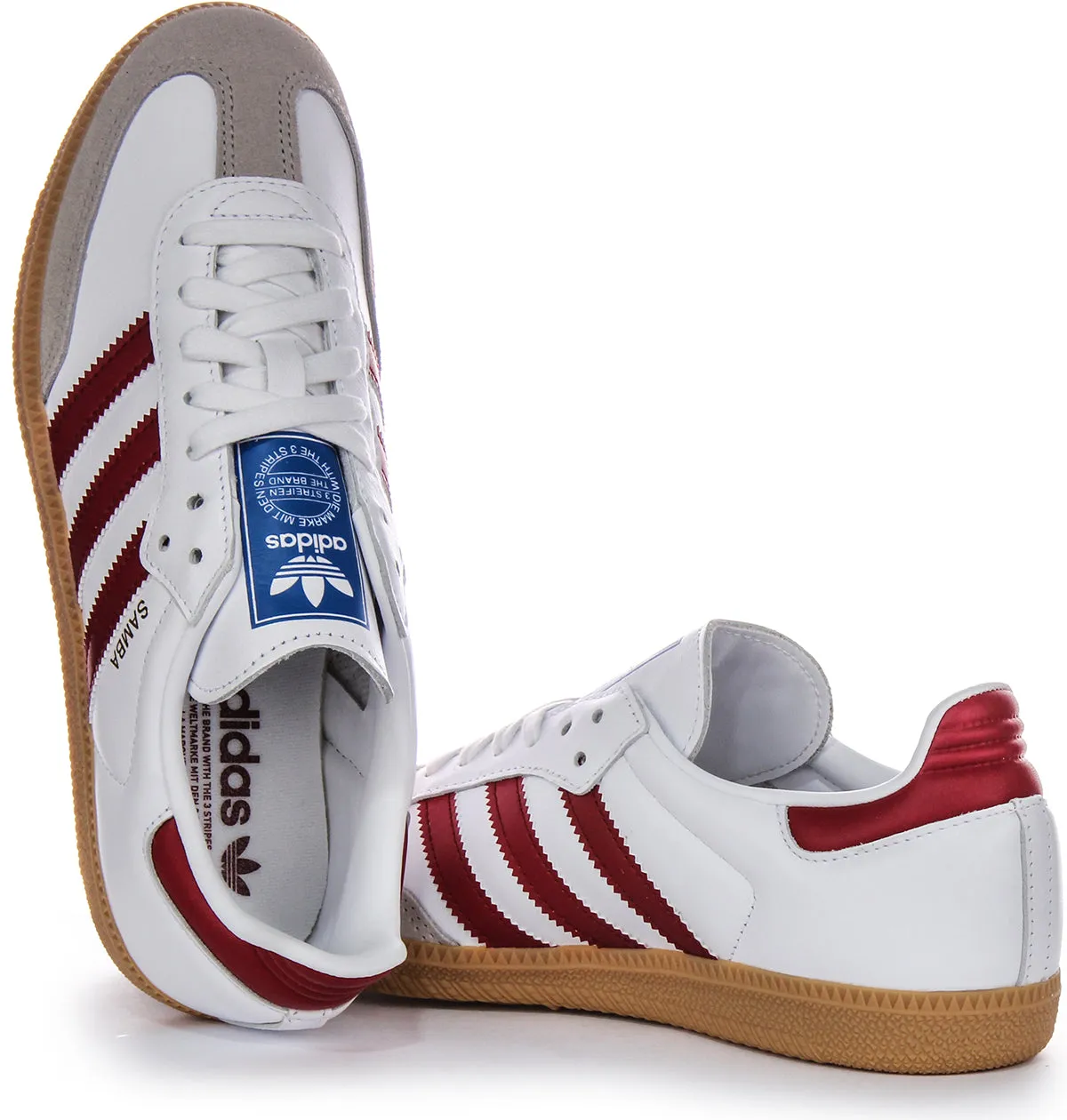 Adidas Samba OG in Weiß-Rot Schuhe Adidas